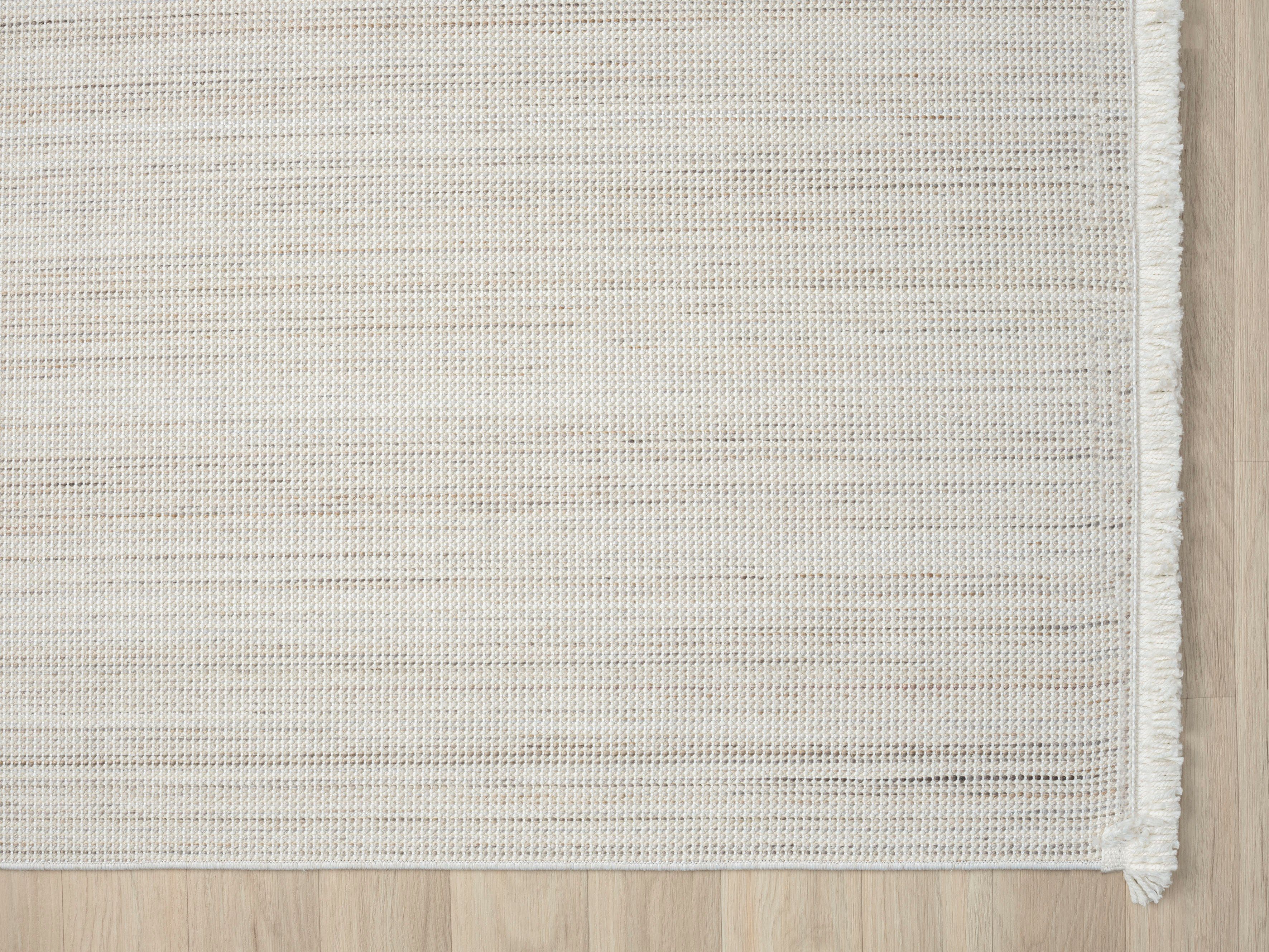 Myflair Möbel & Accessoires Vloerkleed AVA Uni-kleuren, gemêleerd, sisal-look, ook in rond verkrijgbaar, met franjes
