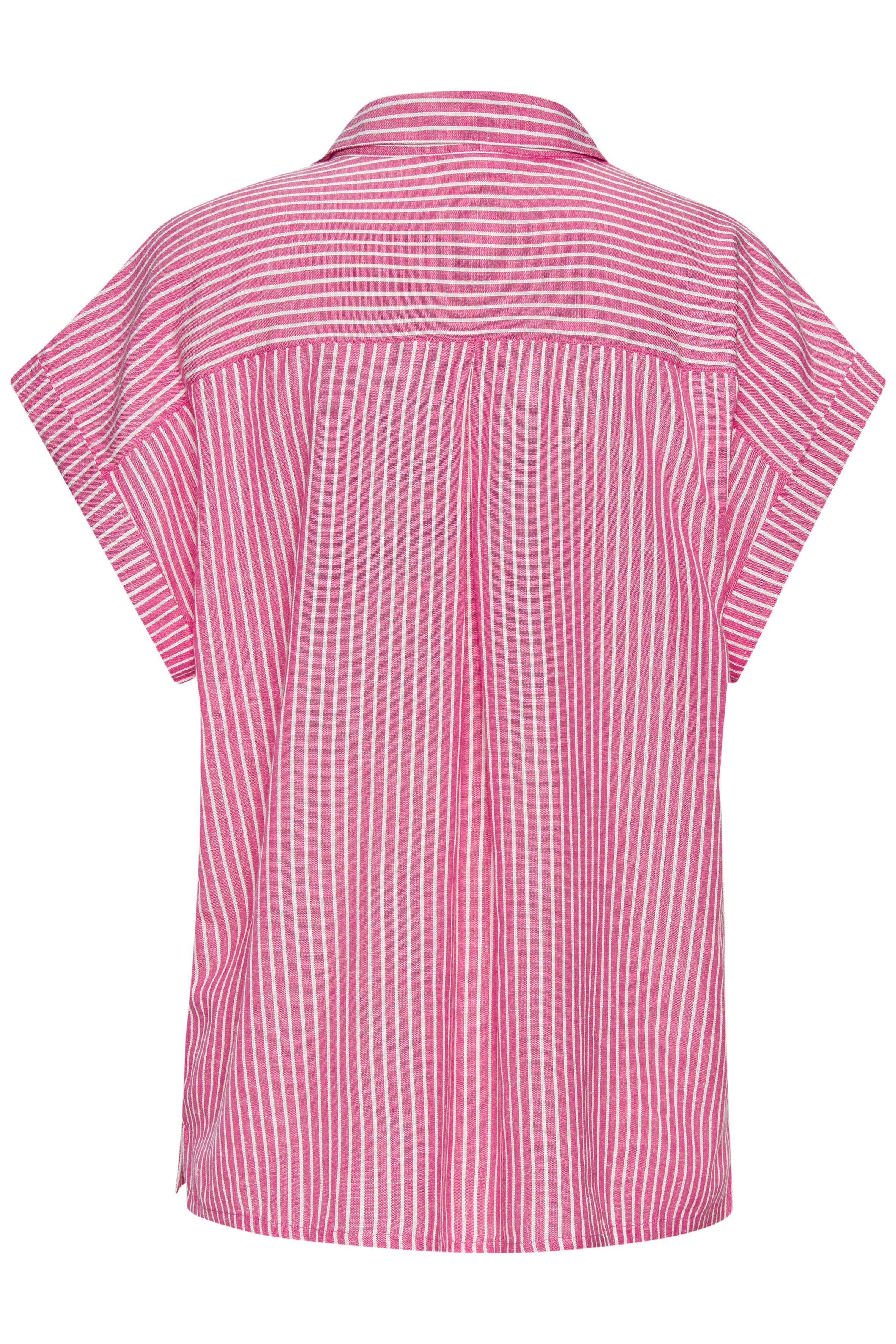 Lascana Overhemdblouse van mix van linnen met knoopsluiting, linnen blouse, blouse met korte mouwen