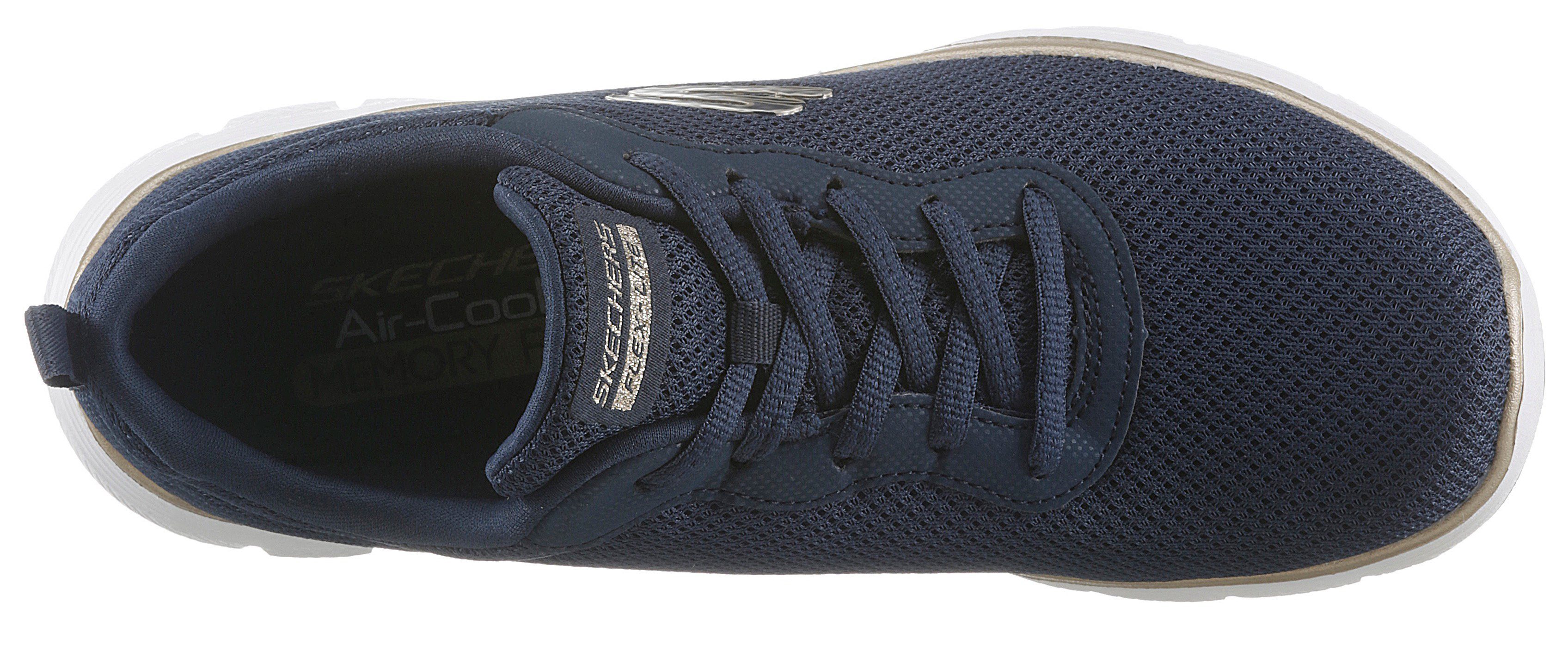 Skechers Sneakers FLEX APPEAL 4.0 BRILLINAT VIEW Vrijetijdsschoen, lage schoen, veterschoen met Air Cooled Memory Foam