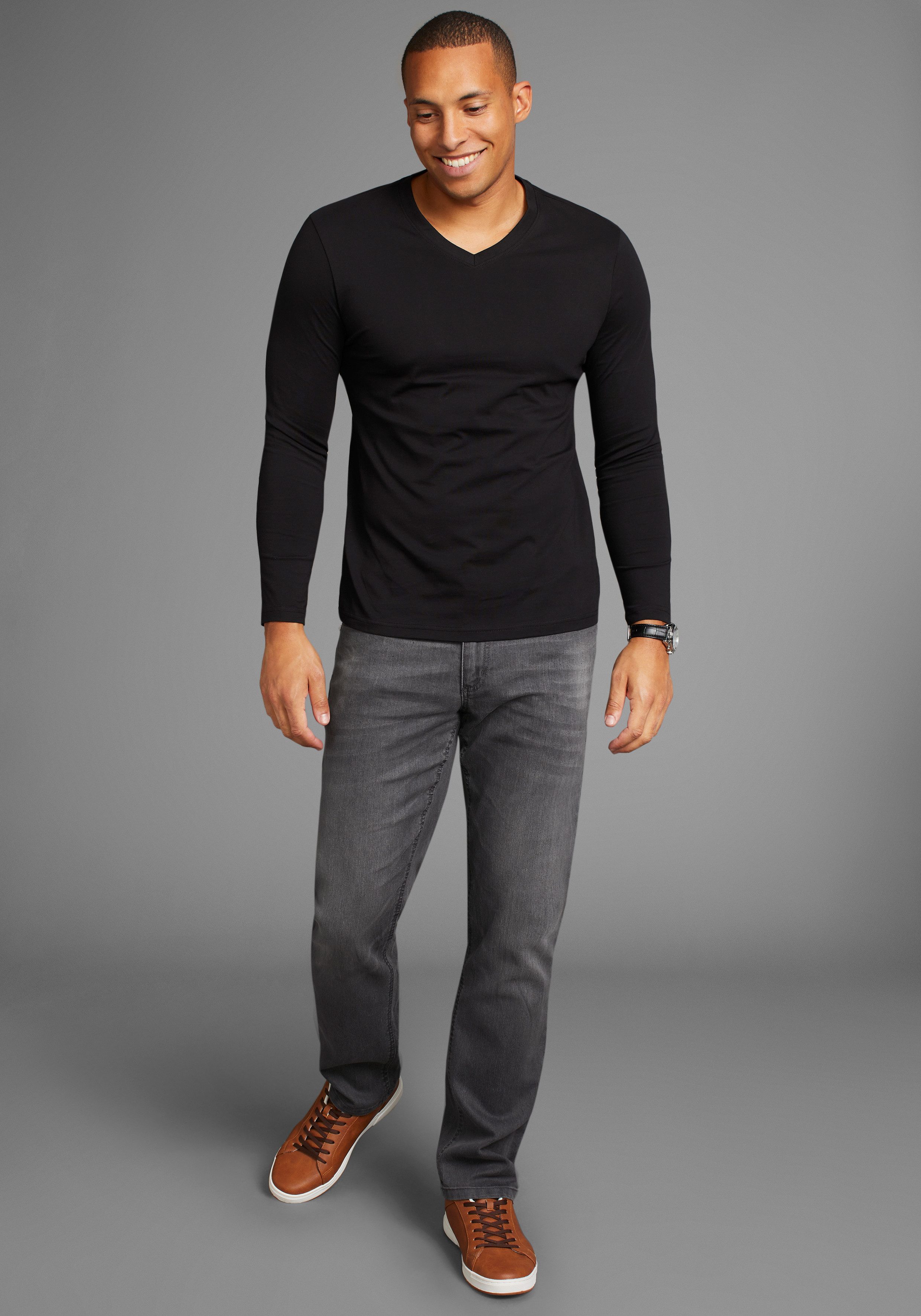 Arizona Jeans met elastische band Paul elastische tailleband comfort-fit rechte pijpsnit