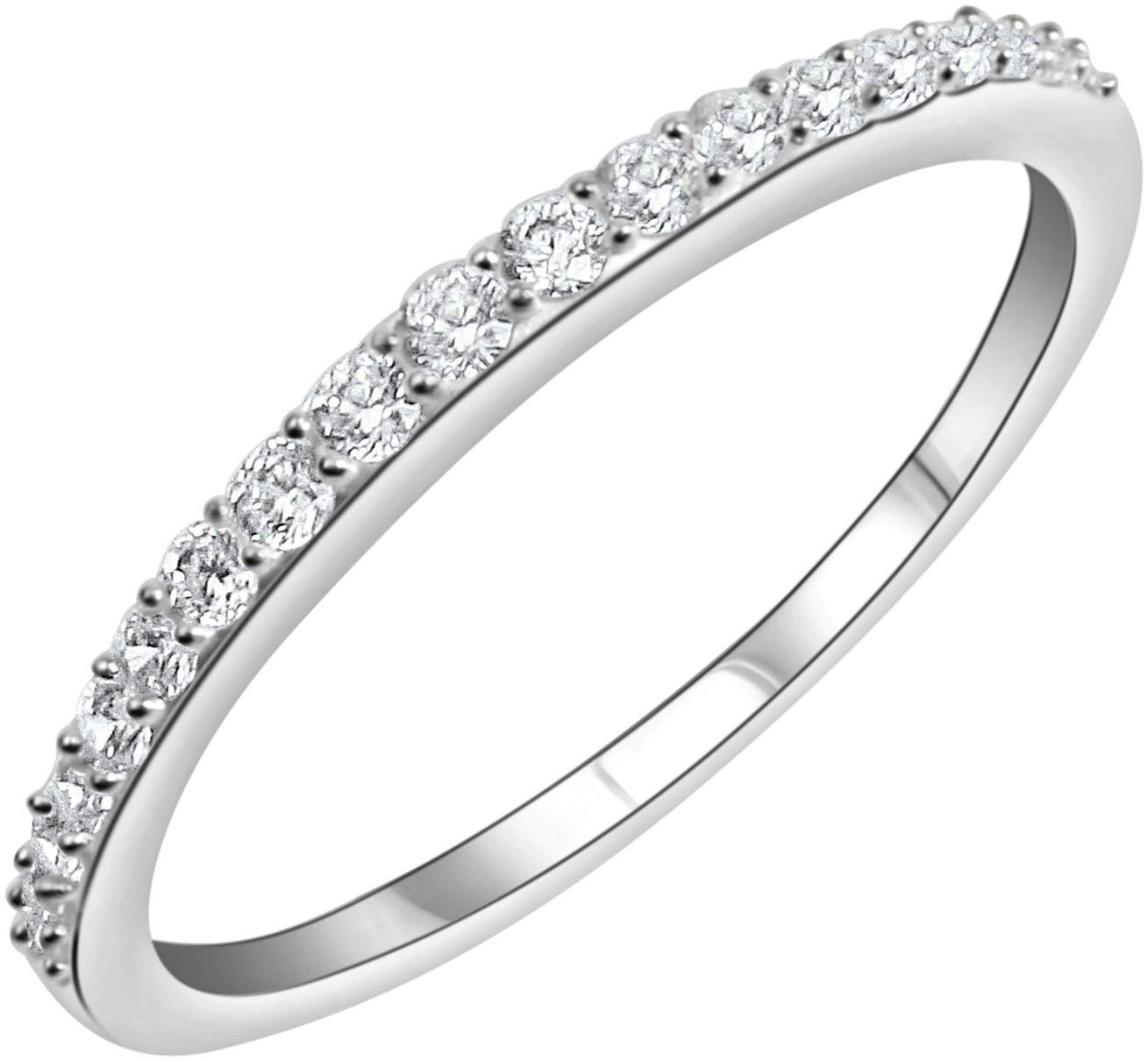 Firetti Zilveren ring Sieraad cadeau zilver 925 vinger ring memoire dames ringen maat 52 zilver