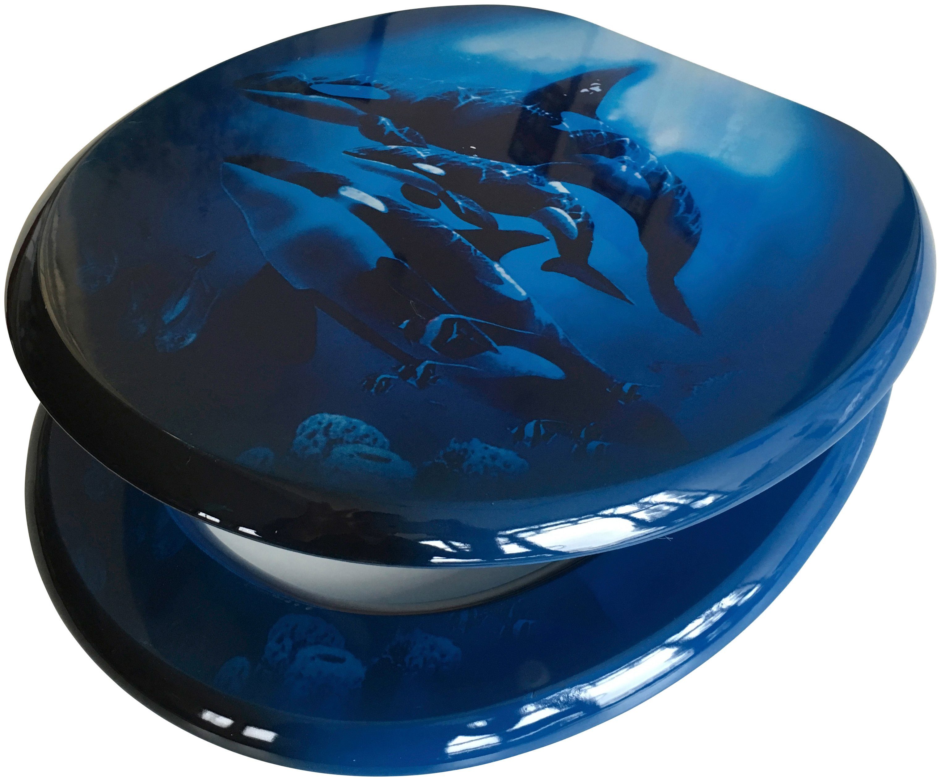 ADOB Toiletzitting Walvissen wc-brillen blauw