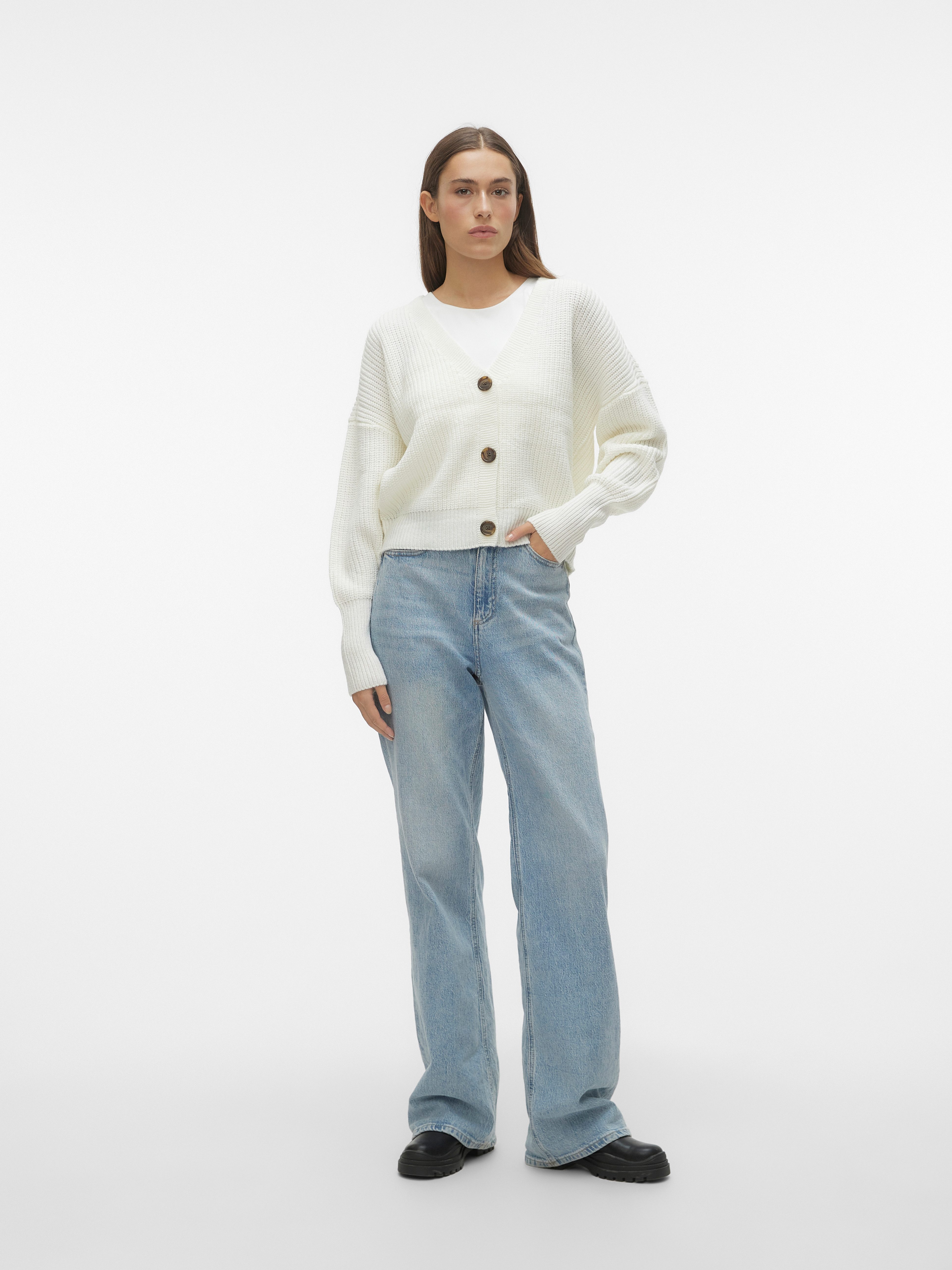 Vero Moda Vest VMLEA LS V-NECK CUFF CARDIGAN