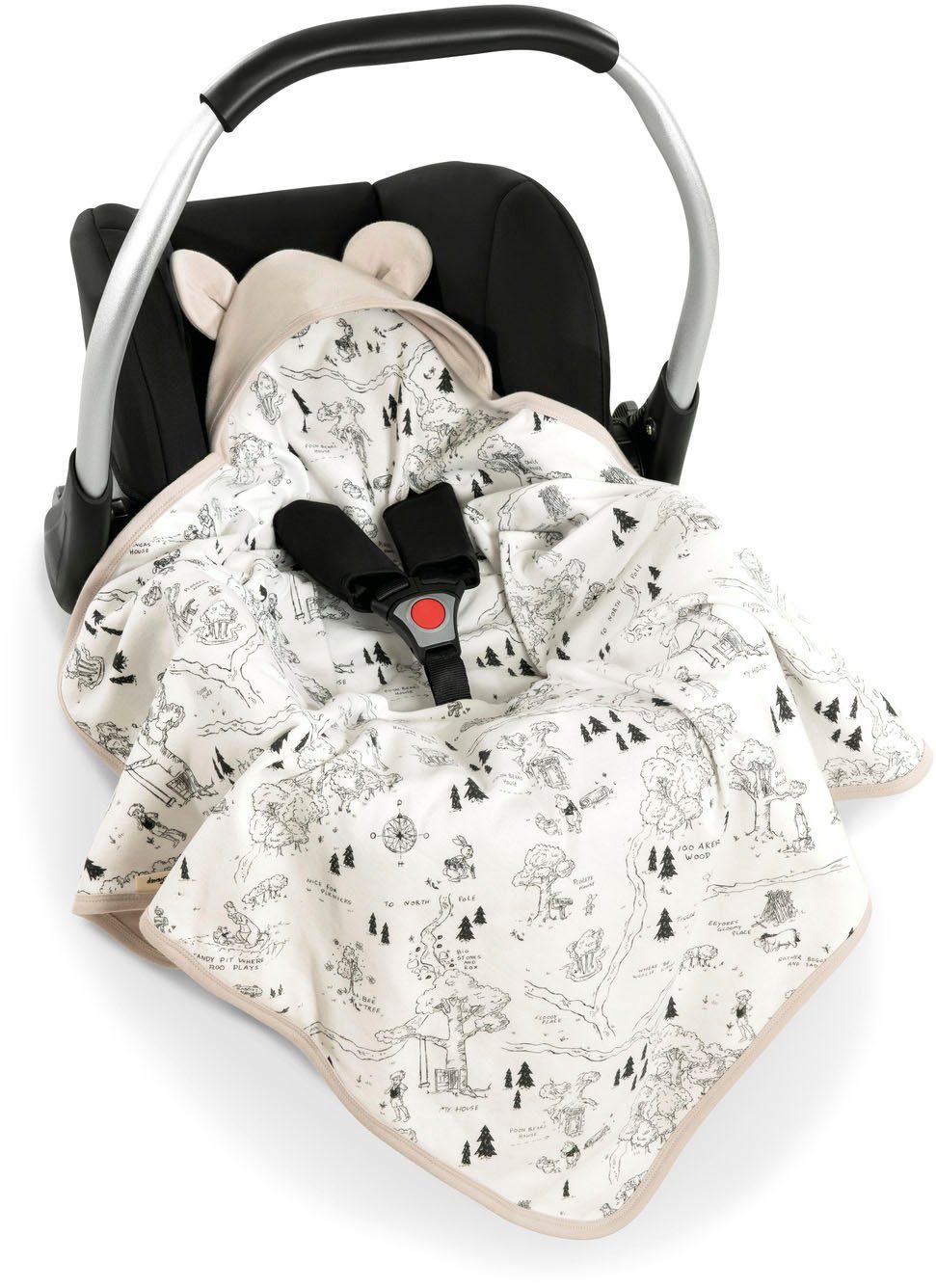 Hauck Babydeken Baby Inslapdeken, Snuggle N Dream Winnie the Pooh beige