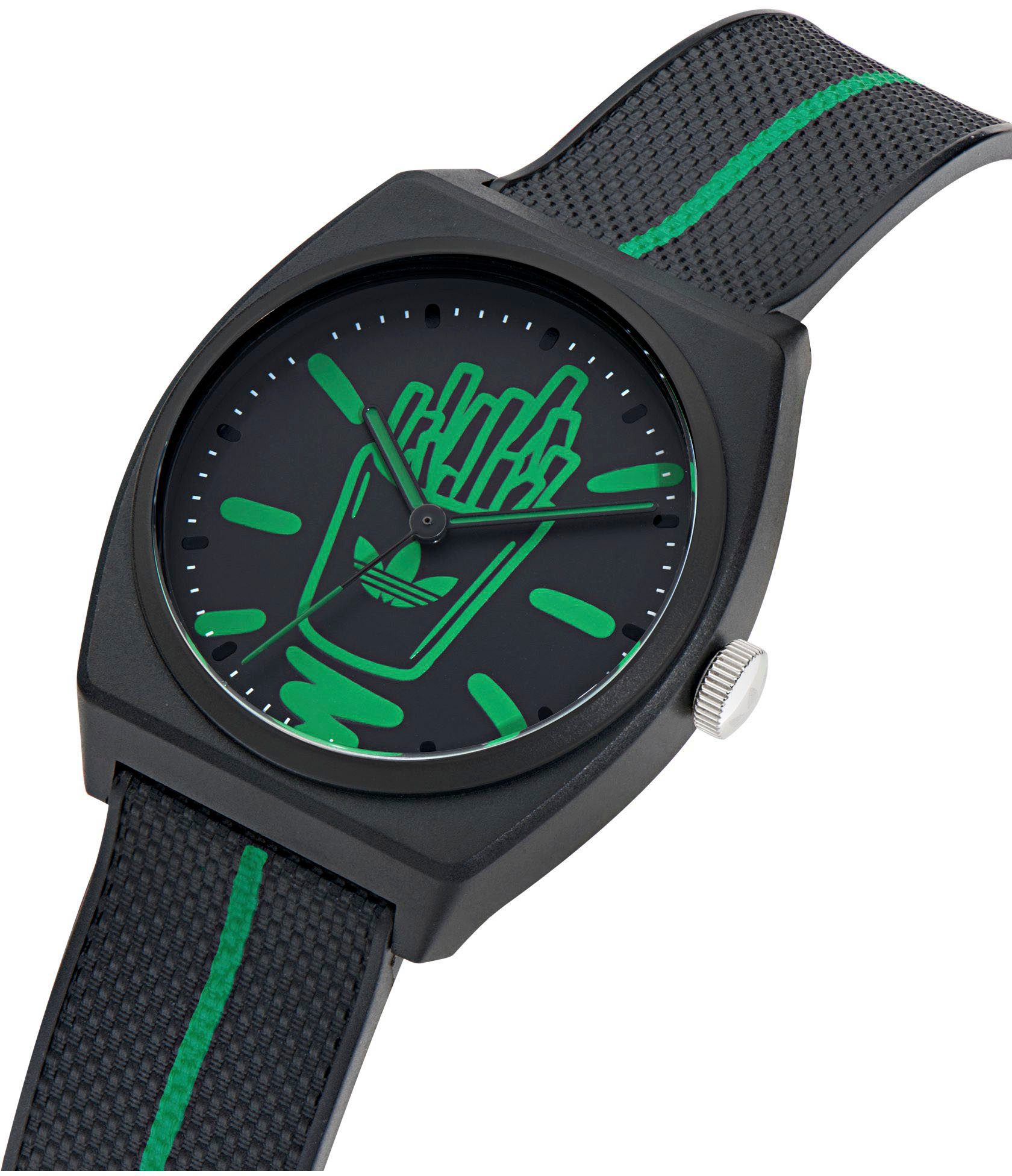 adidas Originals Kwartshorloge PROJECT TWO Polshorloge, herenhorloge, dameshorloge, harsband, waterafstotend tot 5 bar