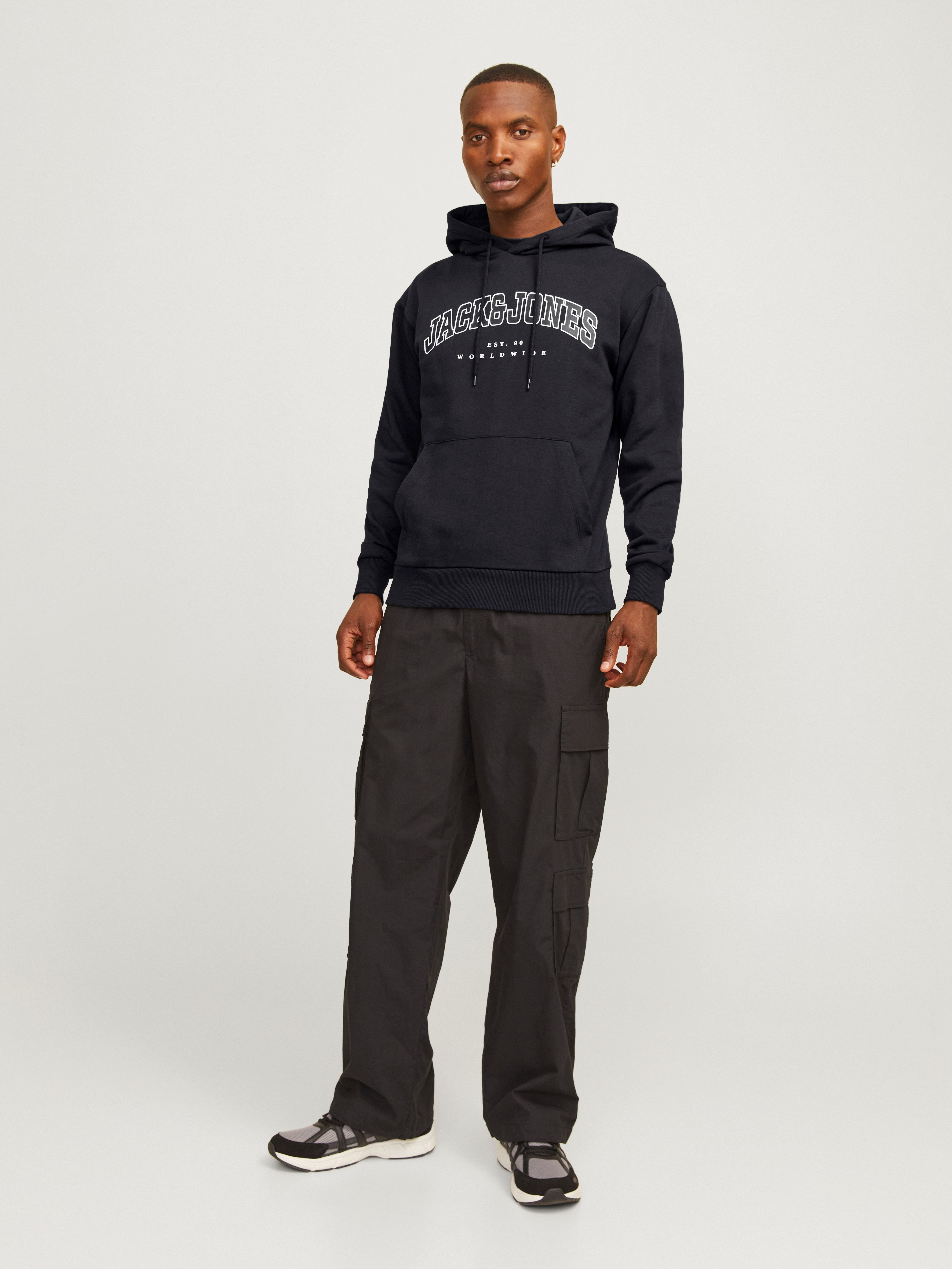 Jack & Jones Hoodie JJECALEB VARSITY SWEAT HOOD NOOS