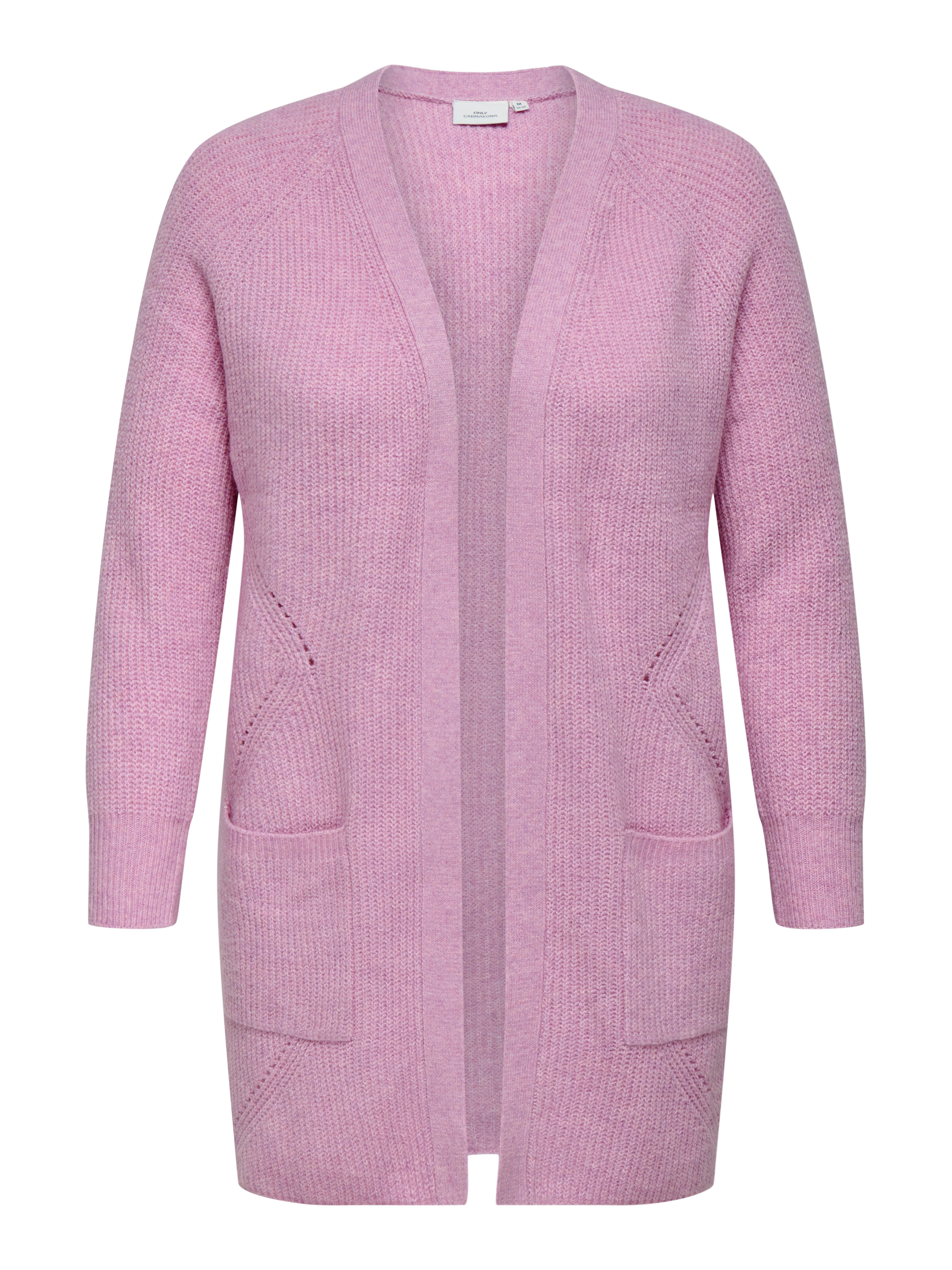 ONLY CARMAKOMA Vest CARWHITNEY LS CARDIGAN KNIT