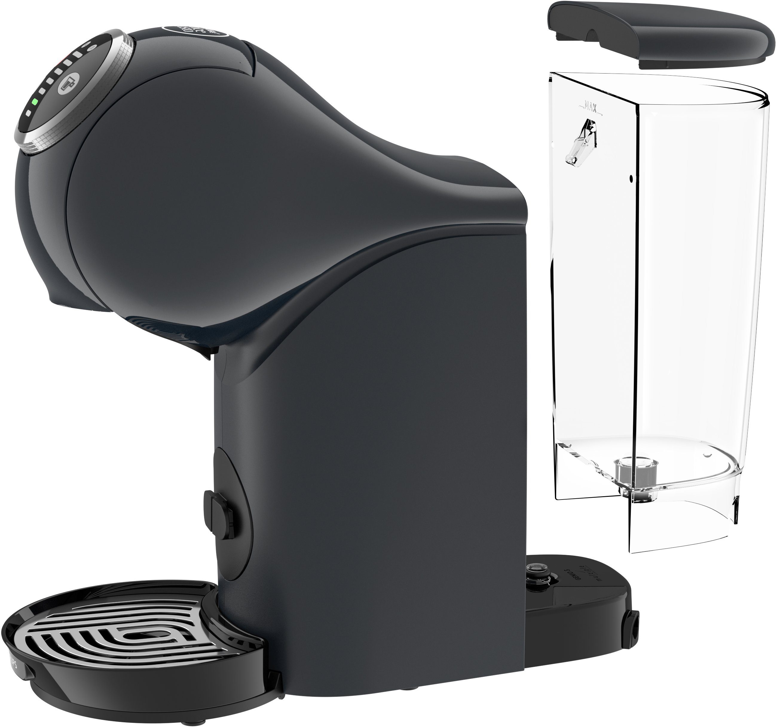 Nescafé Dolce Gusto Koffiecapsulemachine KP340B Genio S plus, draaiknop, espresso-boost, inclusief 3 pakketten nescafé dolce gusto kitkat (cacao) ter waarde van € 17,97