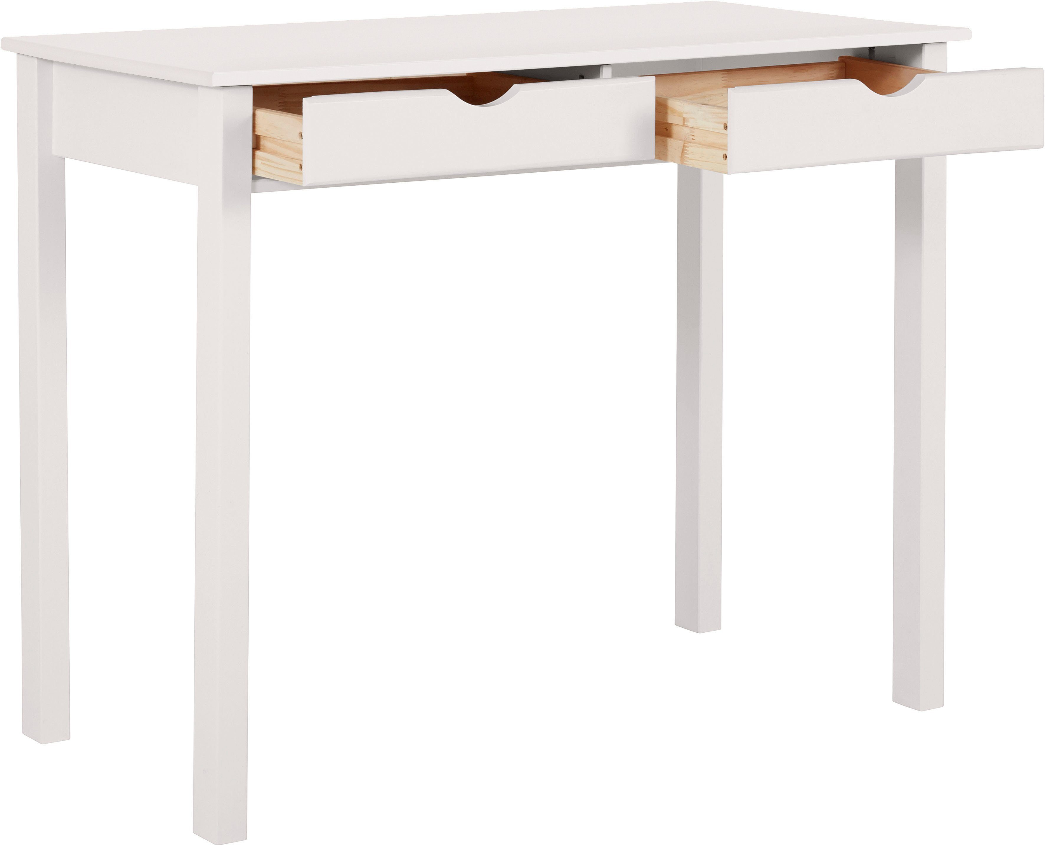 INOSIGN Bureau Gava Grenenhout, verzonken grepen, verschillende kleurvarianten, breedte 100 cm