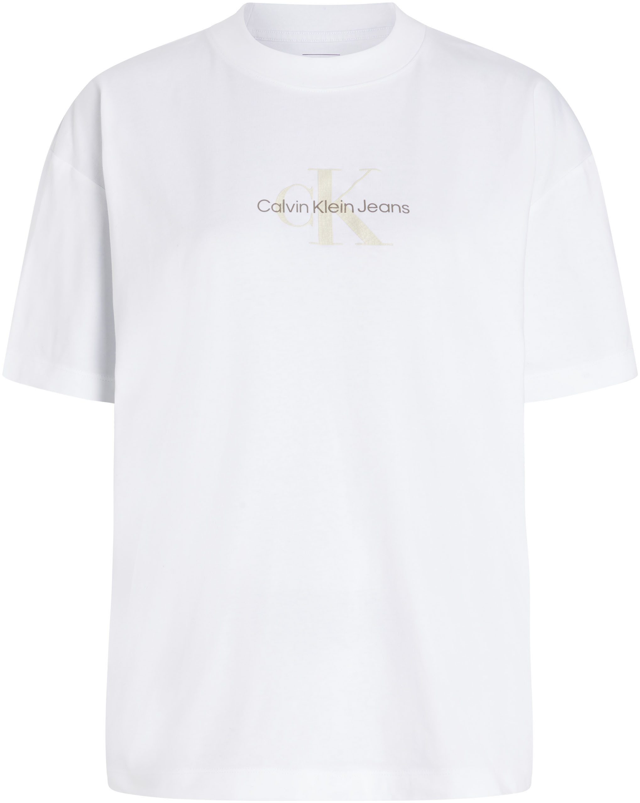 Calvin Klein T-shirt TEXTURED MONOLOGO BOYFRIEND TEE