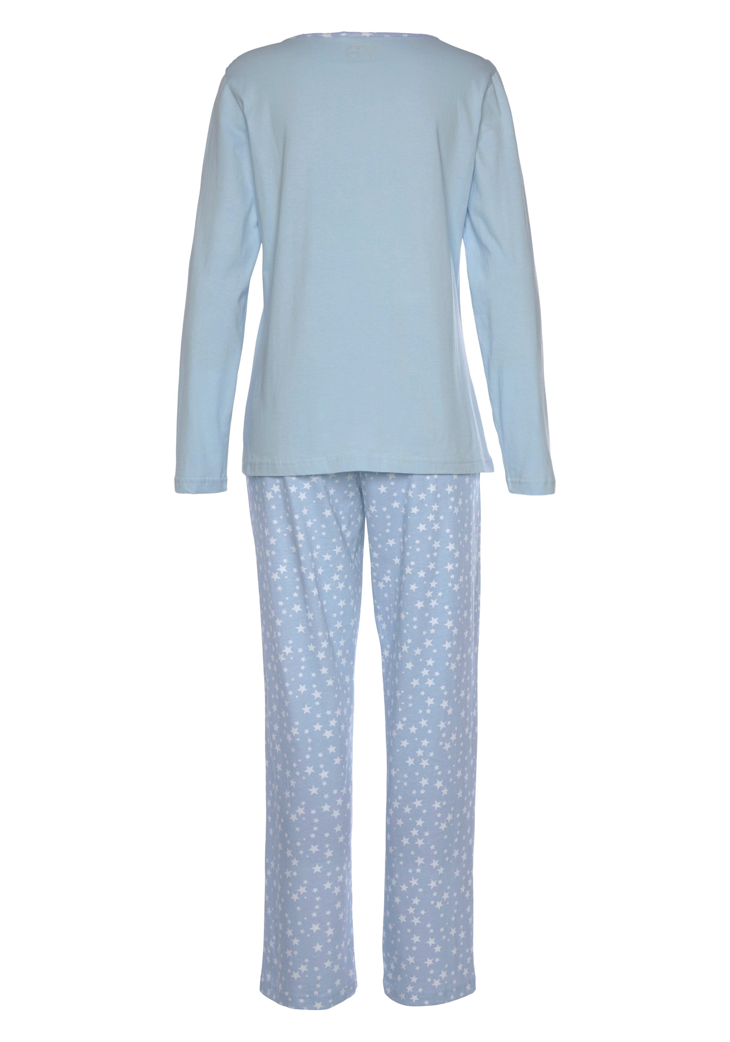 Vivance Dreams Pyjama met sterrenprint (2-delig, 1 stuk)