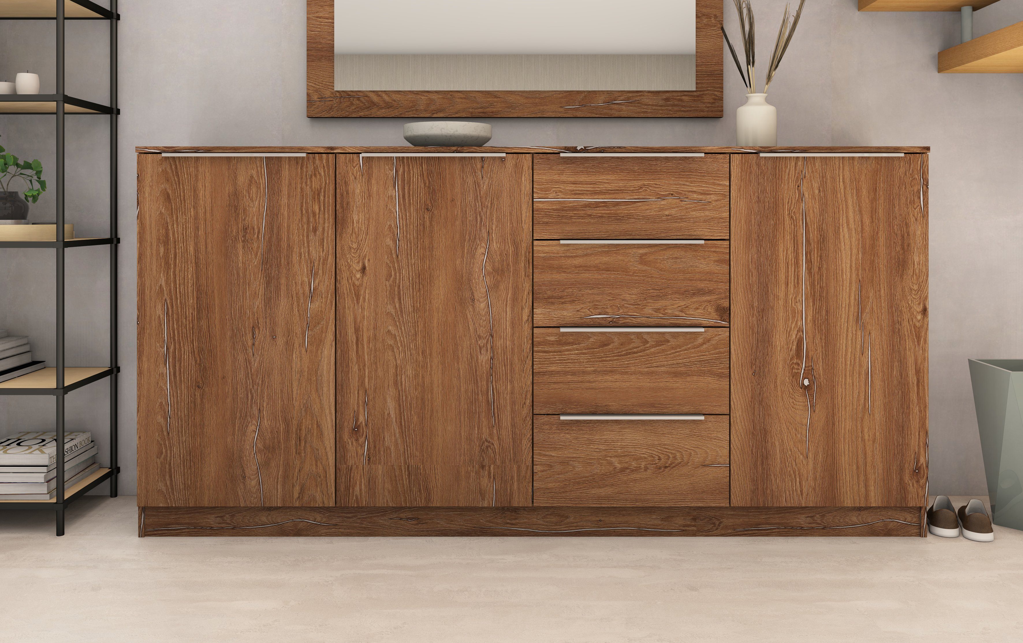 borchardt Möbel Highboard Oliva Breedte ca. 200 cm