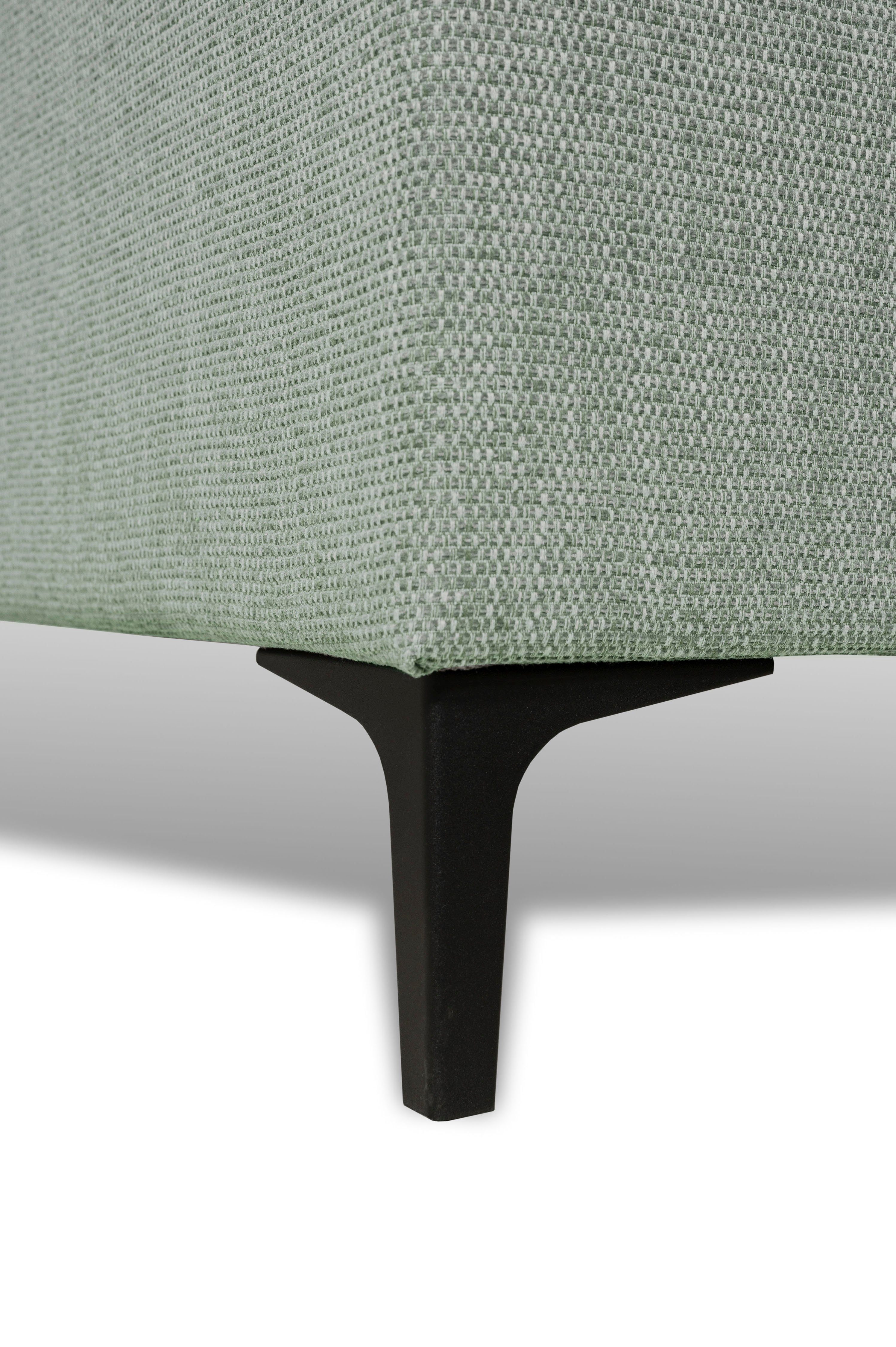 Places of Style Hoekbank Oland, structuur, platweefsel, luxe microvezel, bouclé