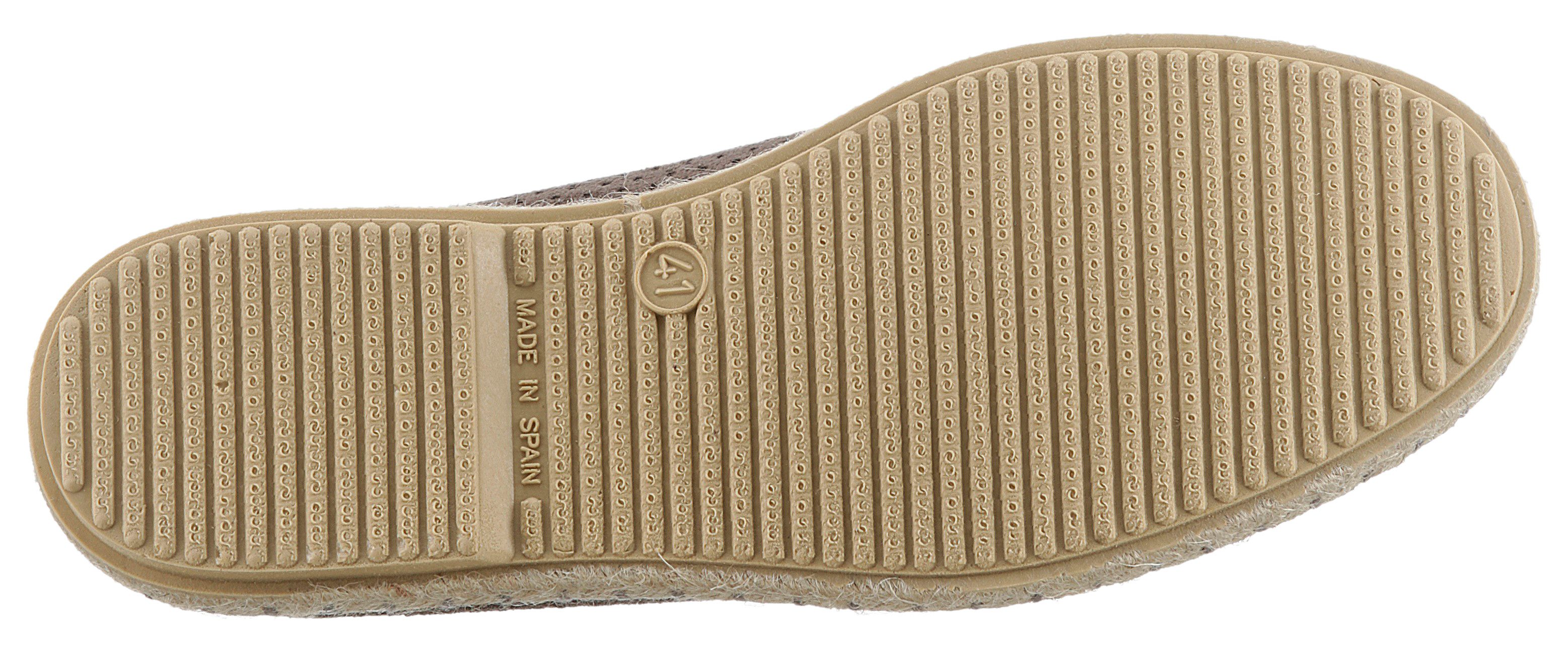 VERBENAS Espadrilles Tom Pacific , loafer, slip-on, zomerschoen, strandschoen met stretch inzetstukken