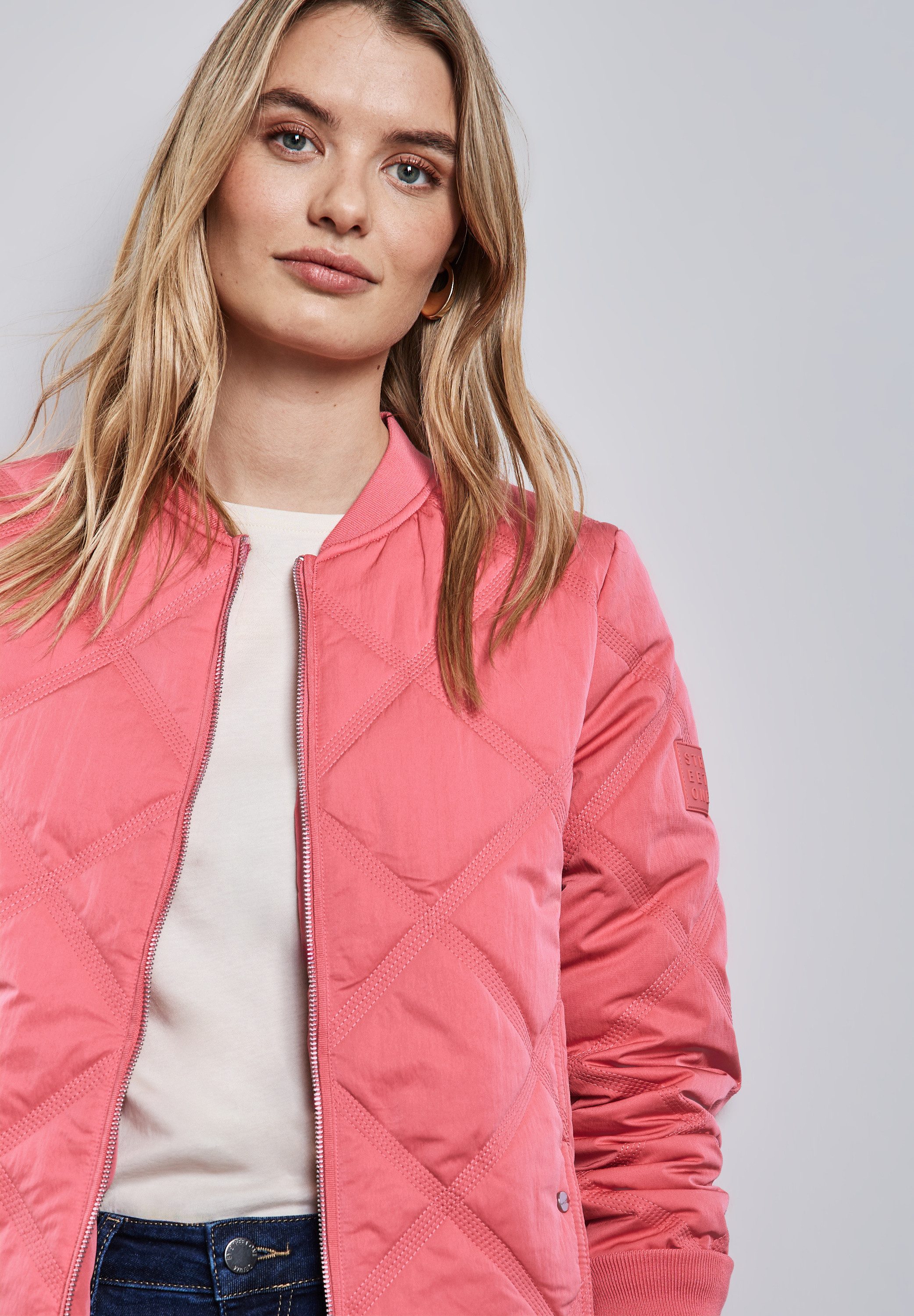 STREET ONE Blouson met diamantvormig stiksel