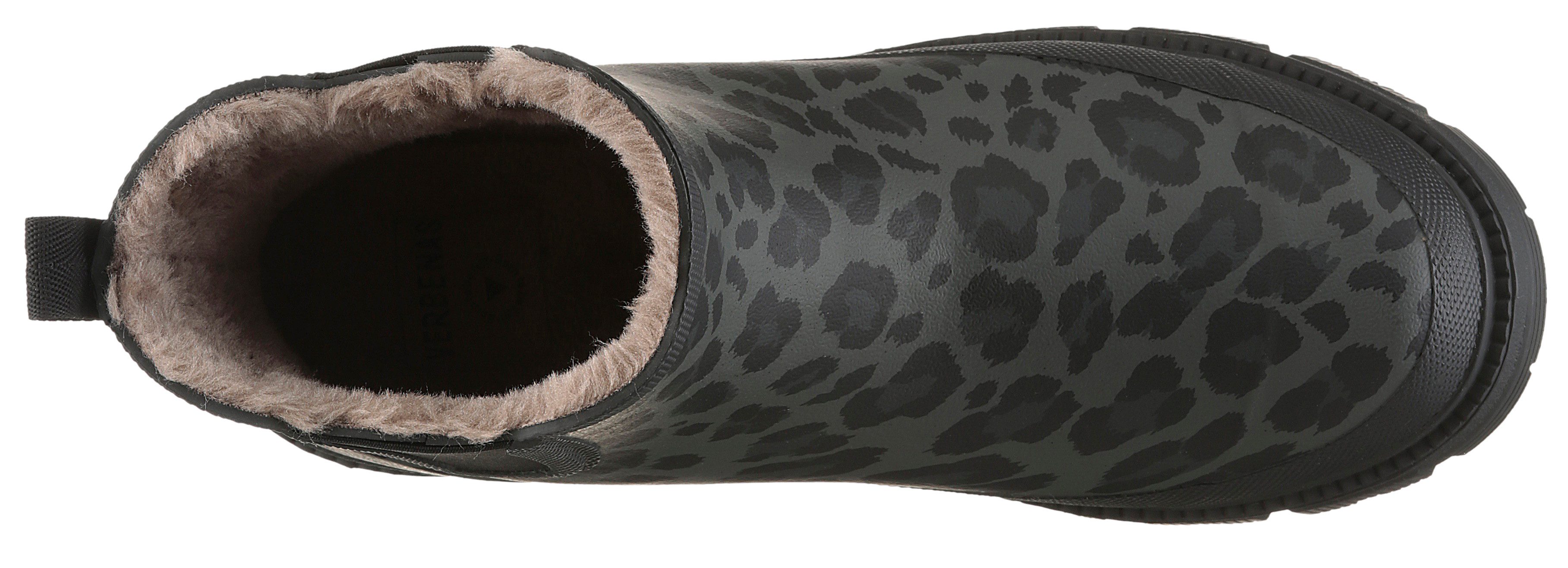 VERBENAS Chelsea-boots Lua Mate Gummistiefelette, instaplaarzen, winterlaarzen in leo-optiek