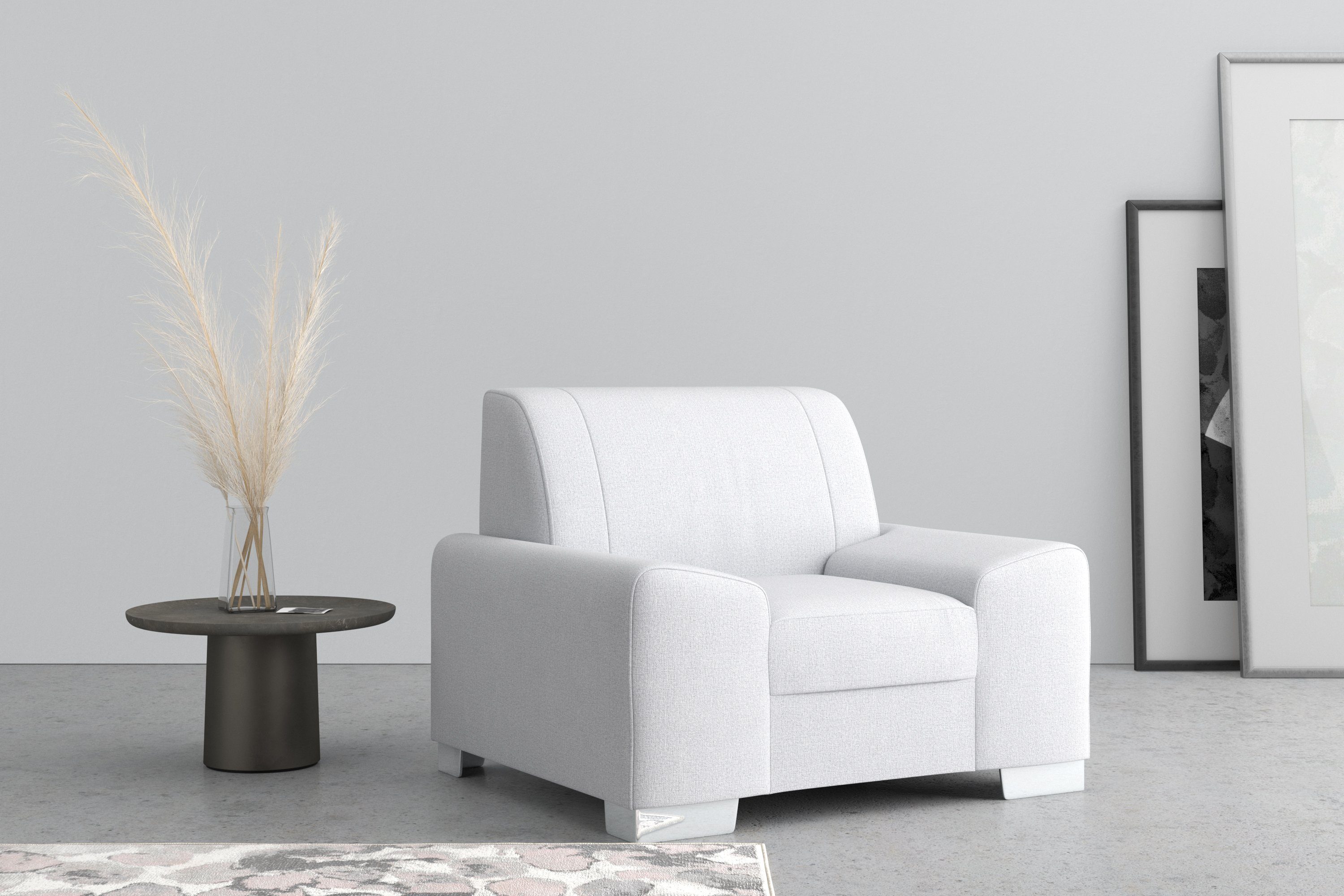 DOMO collection Fauteuil Anzio optioneel met veerkern