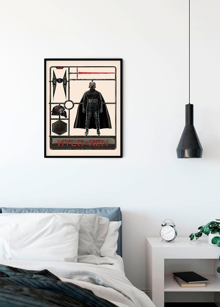 Komar Wanddecoratie Star Wars Toy Kylo Wanddecoratie voor de kinderkamer - zonder lijst (1 stuk)