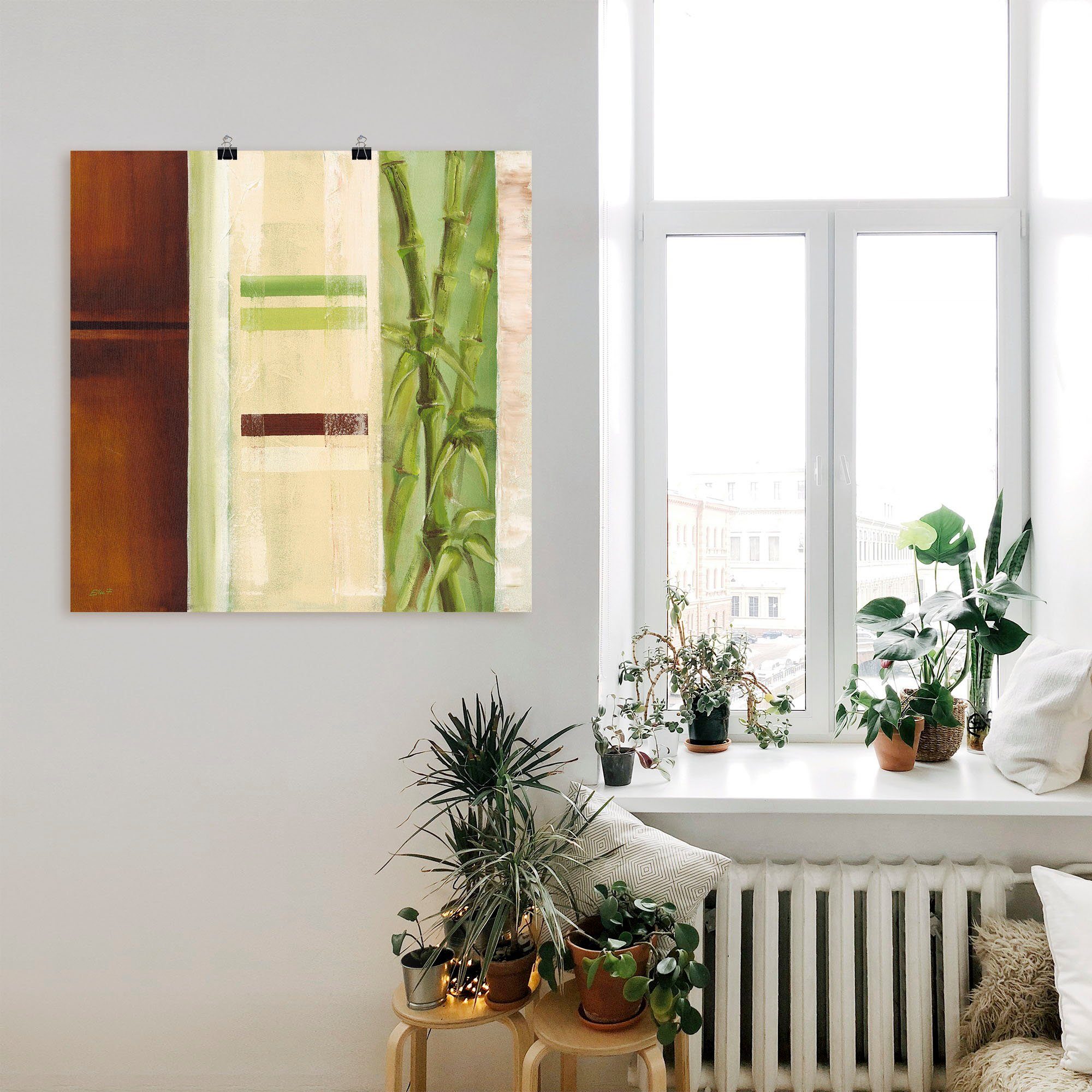 Artland Artprint Bamboe II als artprint van aluminium, artprint op linnen, muursticker of poster in verschillende maten