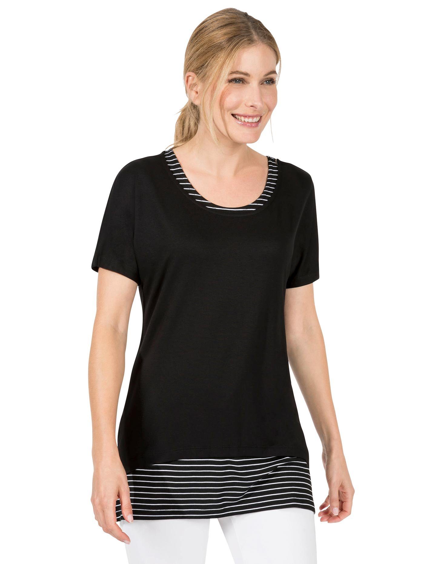 Casual Looks 2-in-1-shirt Shirt + top (1-delig)
