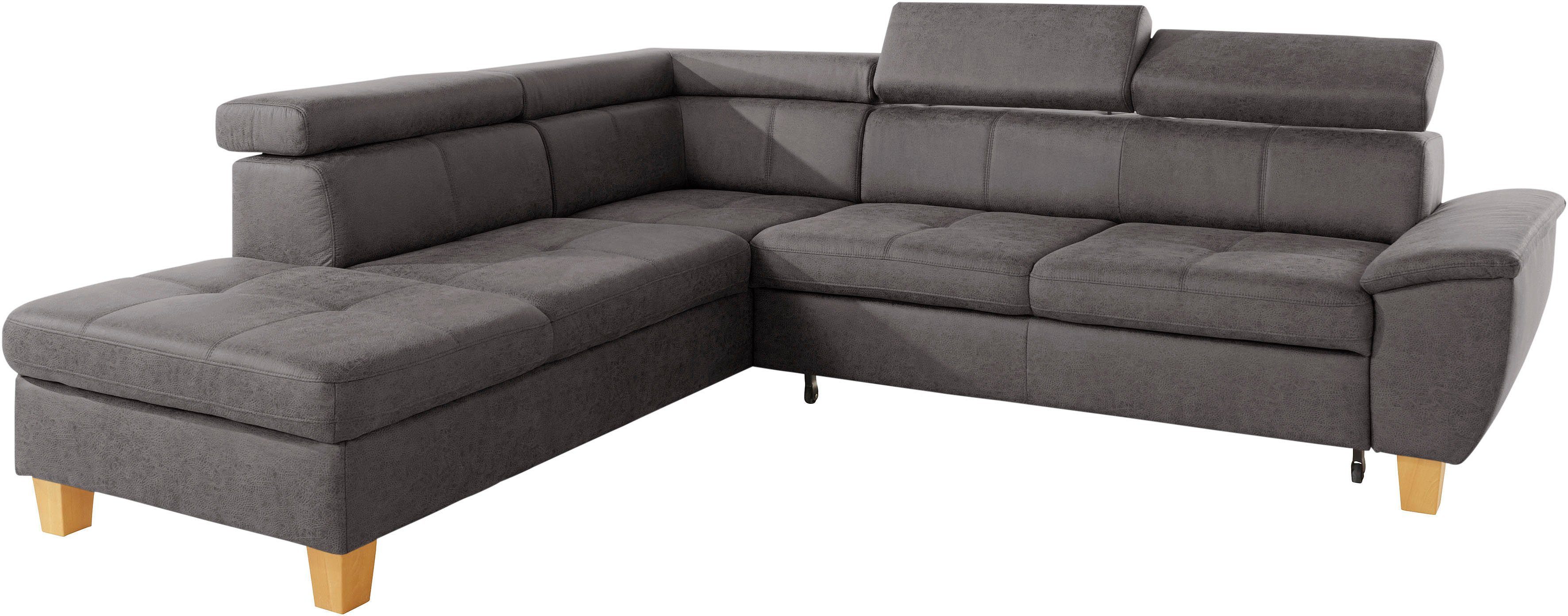 exxpo - sofa fashion Hoekbank Enya, uitgebreide afwerking, hoog zitcomfort, comfortabel, L-vorm