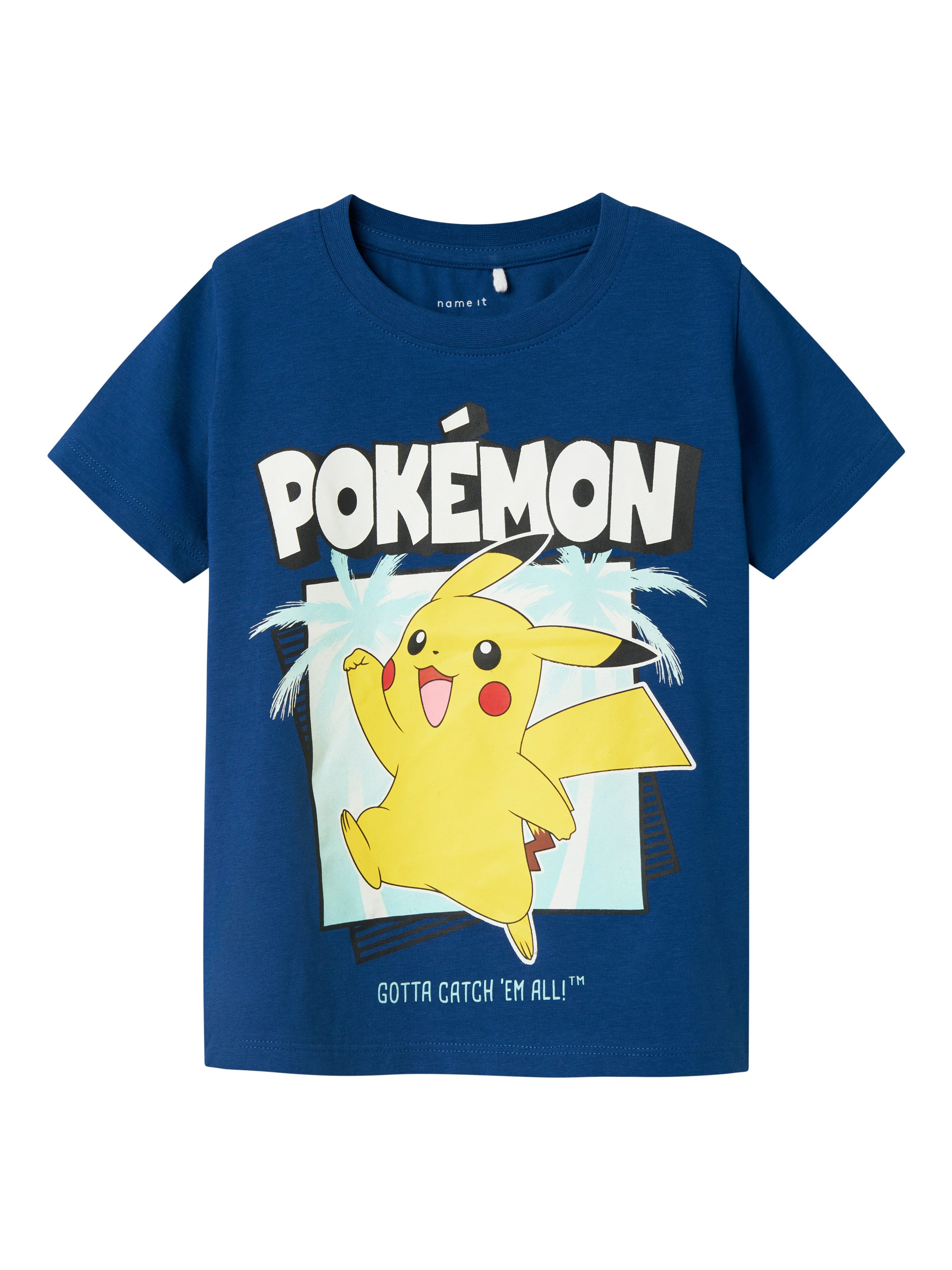 Name It Shirt met korte mouwen NMMMAHE POKEMON NREG SS TOP BOX SKY jongens t-shirts maat 104 blauw