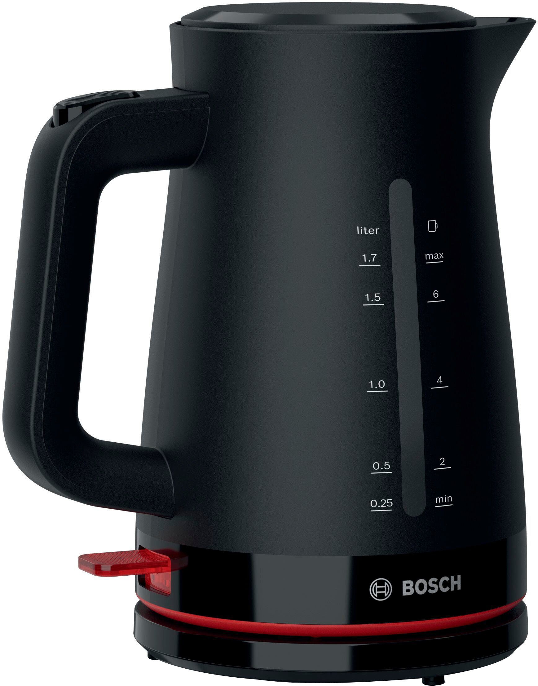 BOSCH Waterkoker MyMoment TWK3M123, 1,7 l, Automatische uitschakeling, kopjesweergave, aan beide kanten waterniveauaanduiding