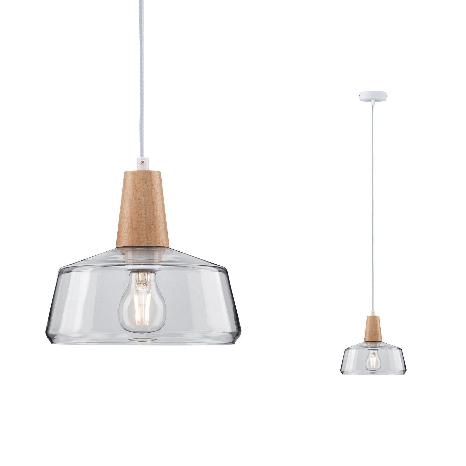 Paulmann Hanglamp Neordic Yva max. 1x20W 230V Glas/Hout (1 stuk)