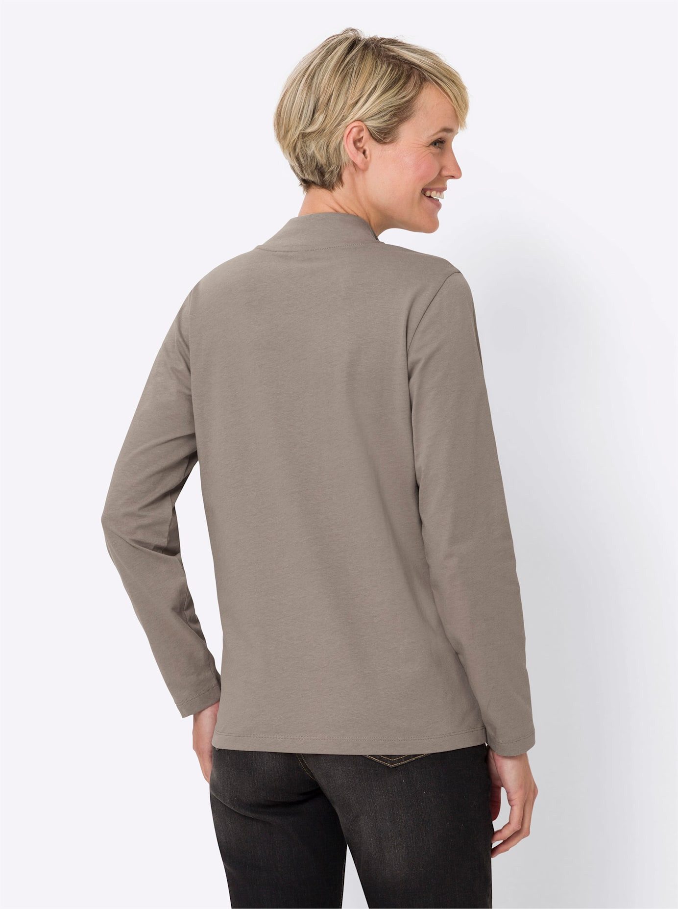 Classic Basics Shirt met staande kraag Shirt (1-delig)