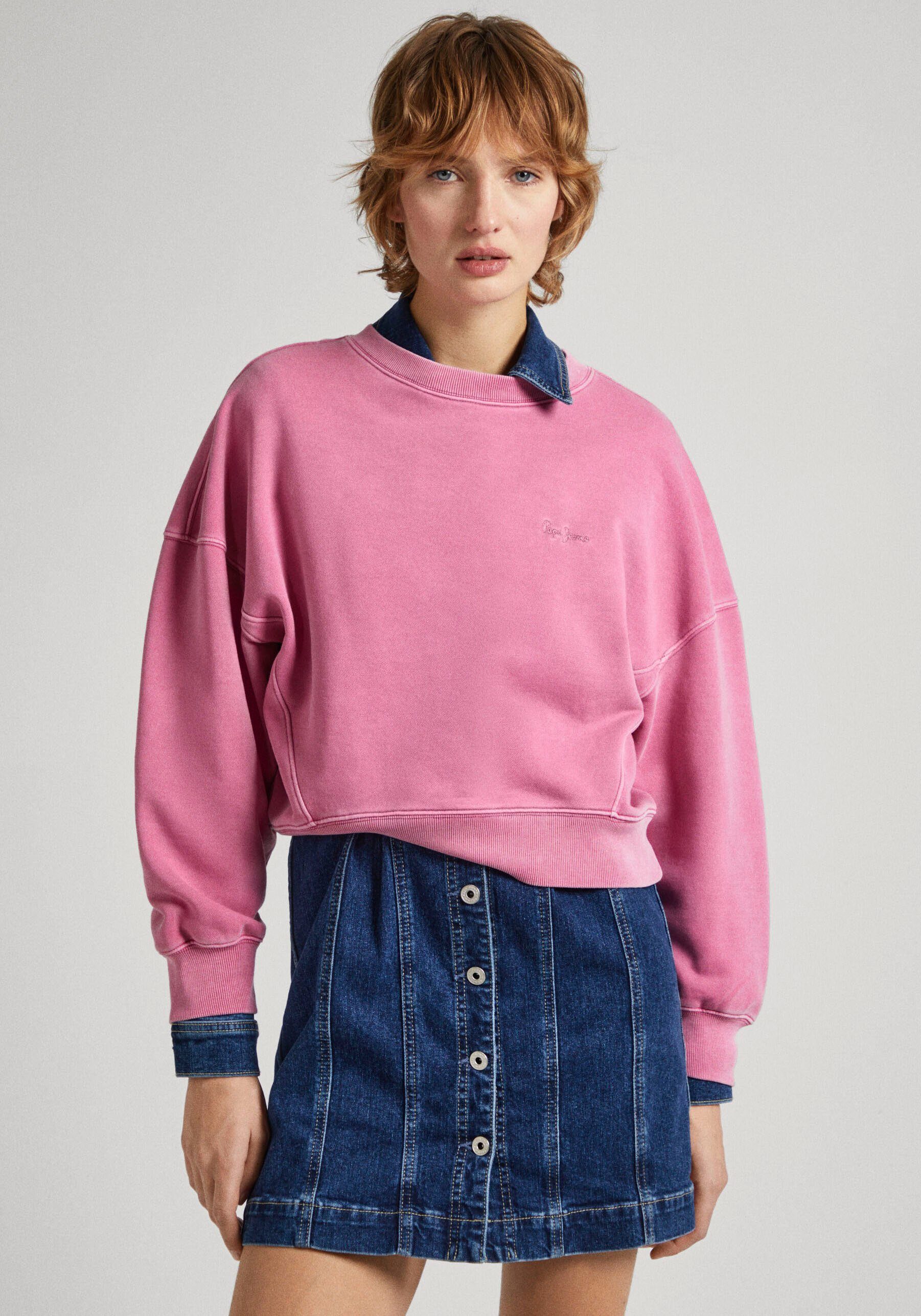 Pepe Jeans Sweatshirt LYNETTE in gewassen look