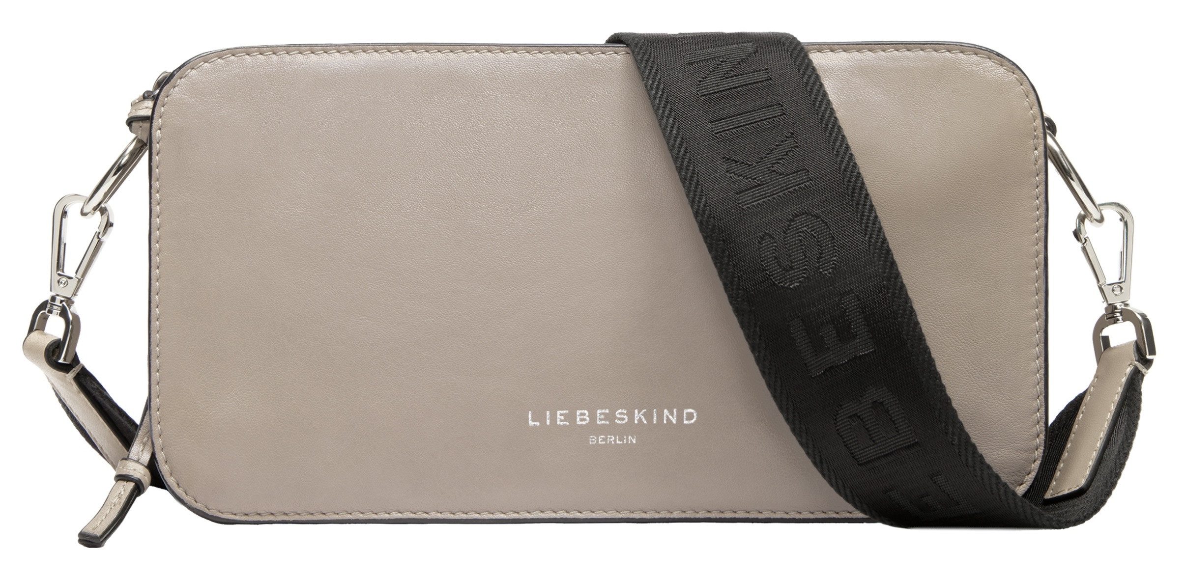 Liebeskind berlin Lederen handtas met labelprint model 'Clarice'