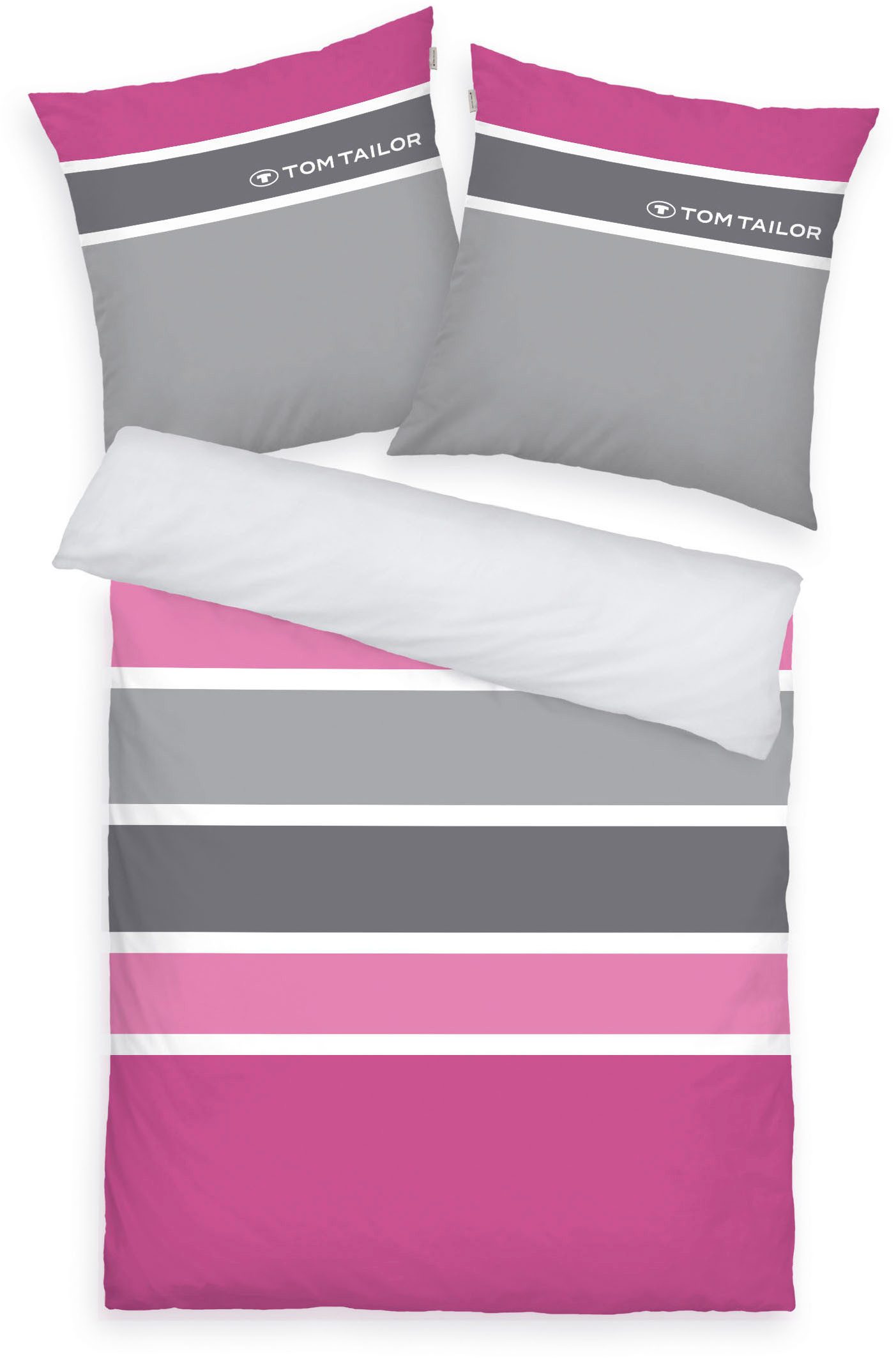 TOM TAILOR HOME Beddengoed Felix in mt. 135x200 of 155x220 cm (3-delig)