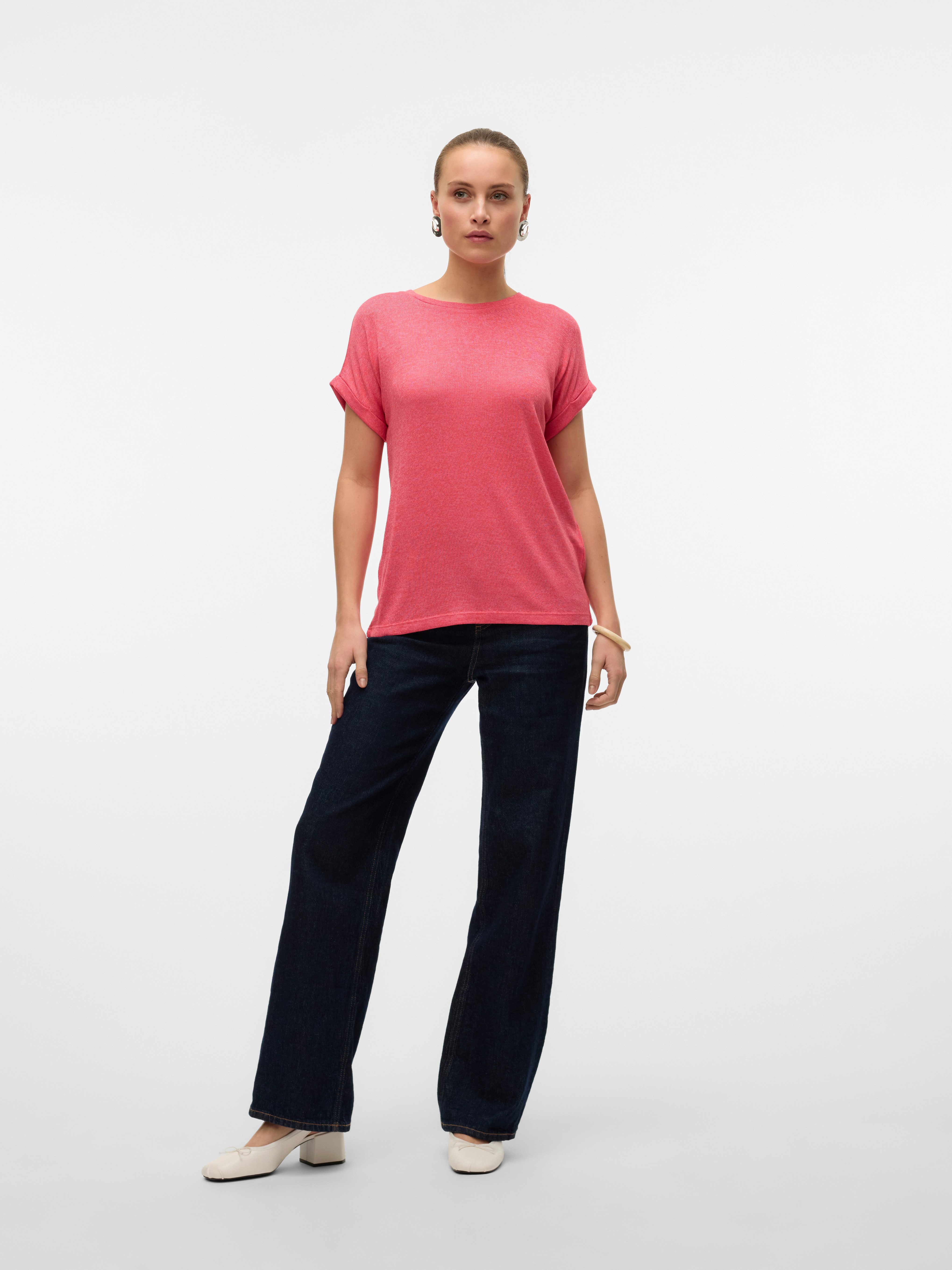 Vero Moda Trui met korte mouwen VMBRIANNA SS O-NECK PULLOVER BOO REP