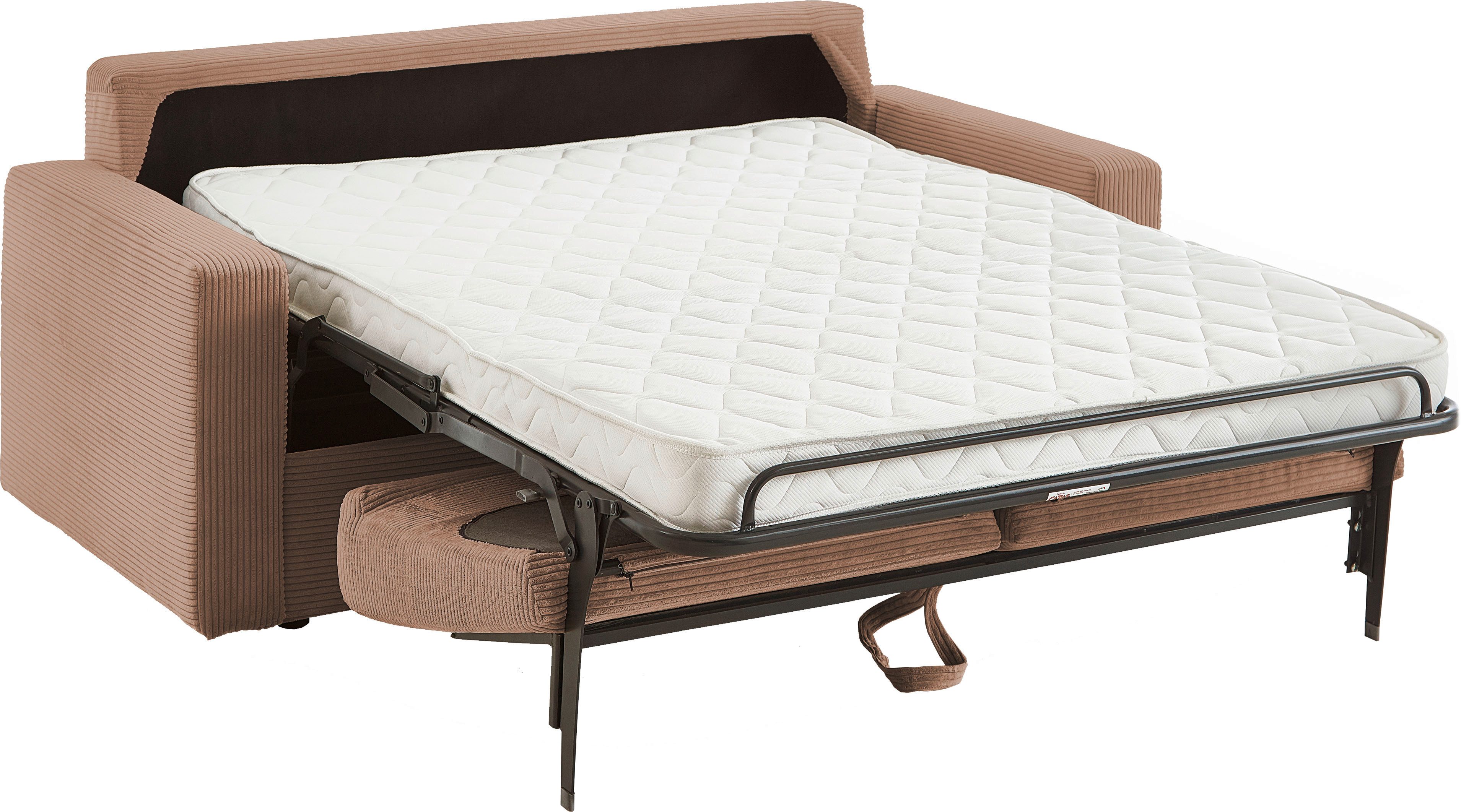 ATLANTIC home collection Slaapbank Rolando geschikt als volwaardig bed inclusief hoogwaardig matras