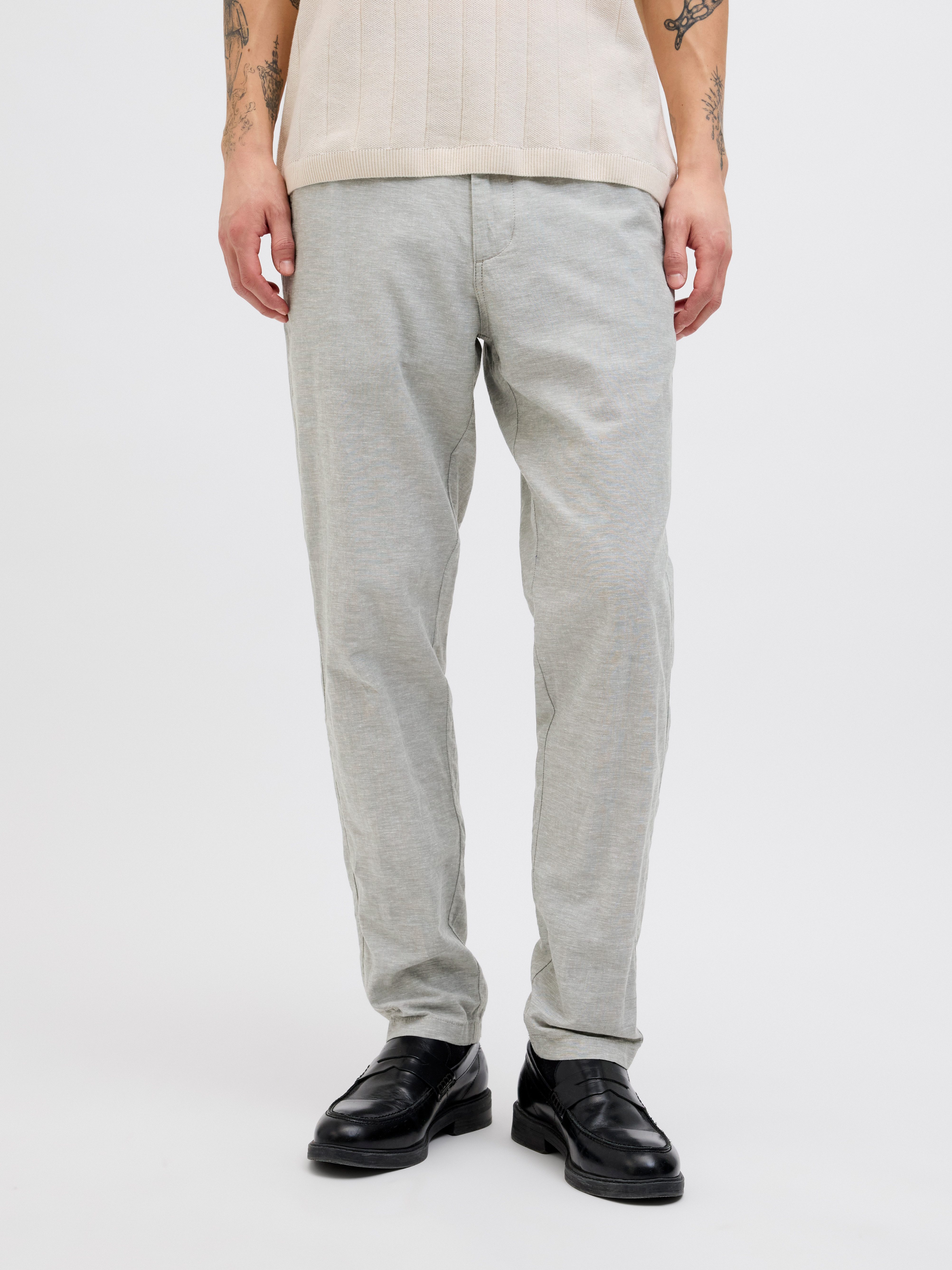 Jack & Jones Chino JPSTACE SUMMER CHINO PANT SN heren chino's maat 33 groen
