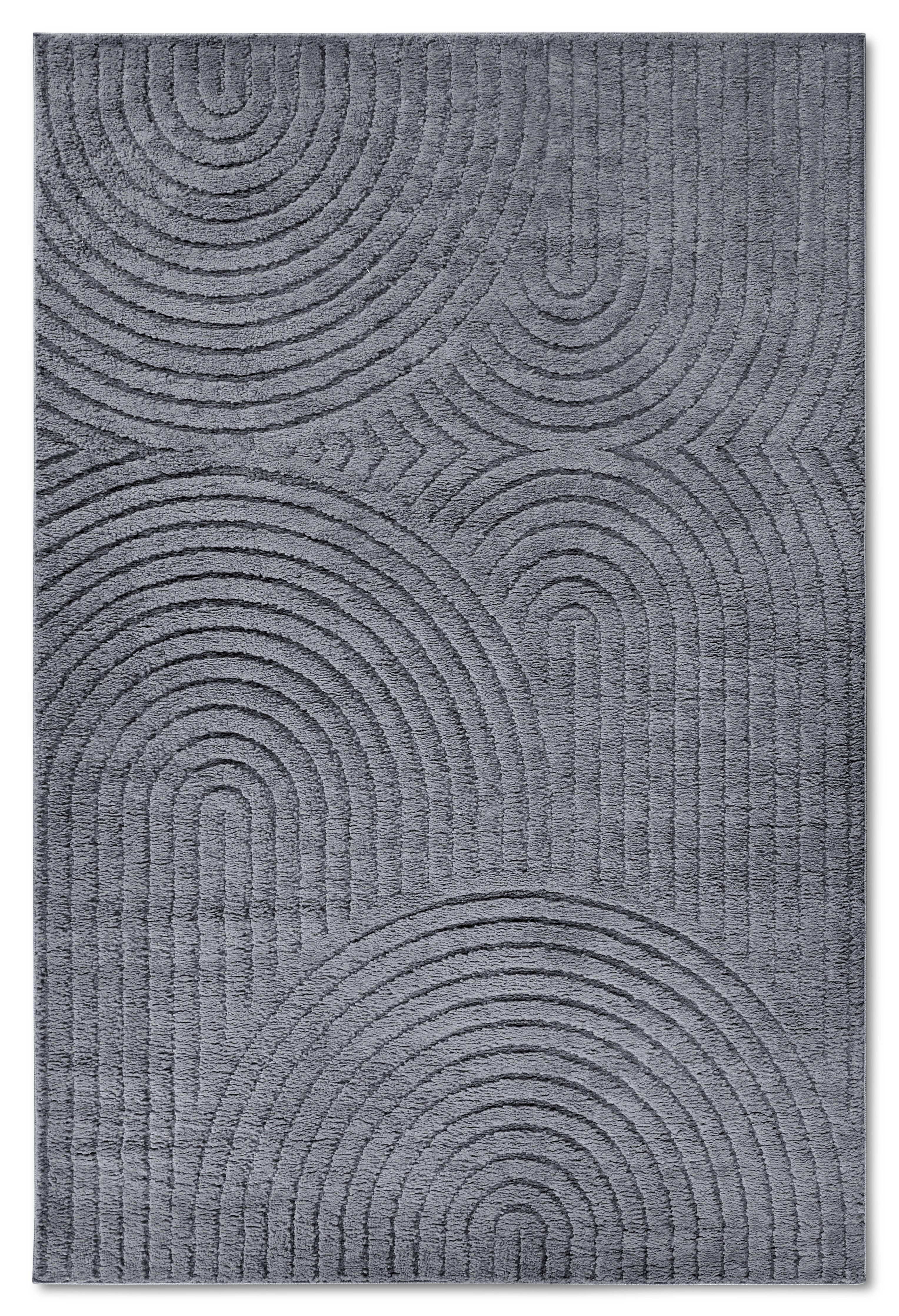 ELLE DECORATION Design-vloerkleed Cosy Panglao, ook als rond tapijt verkrijgbaar uni laagpolig, hoog-laag structuur, modern, scandi, boho, woonkamer