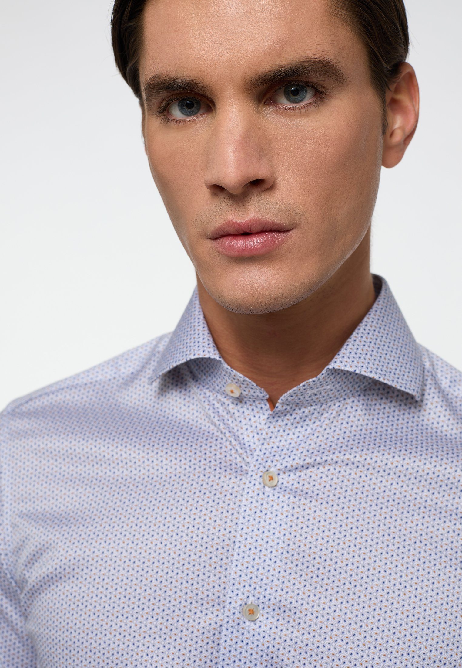 Eterna Overhemd met lange mouwen Slim fit