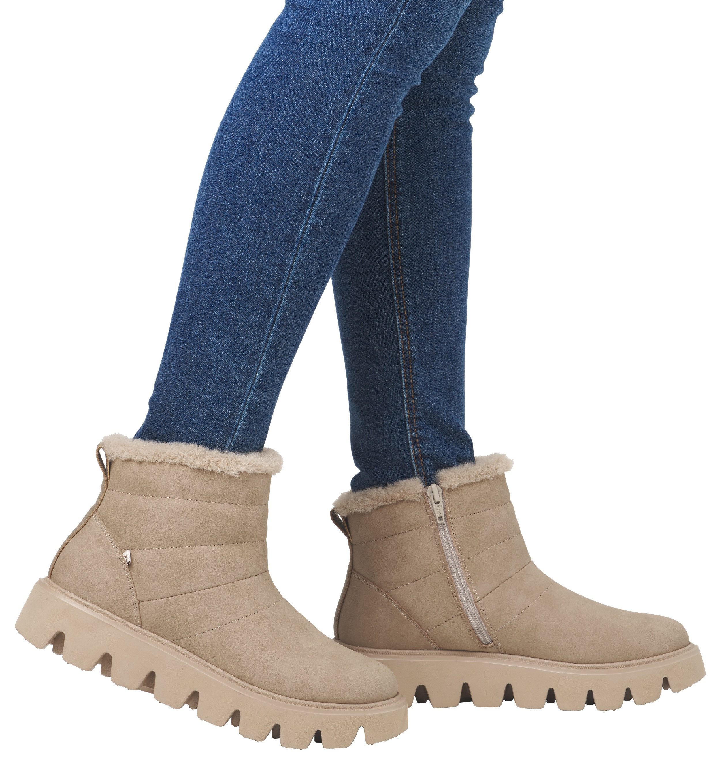 Rieker EVOLUTION Winterlaarzen , instappers, enkellaars met uitneembare zachte binnenzool
