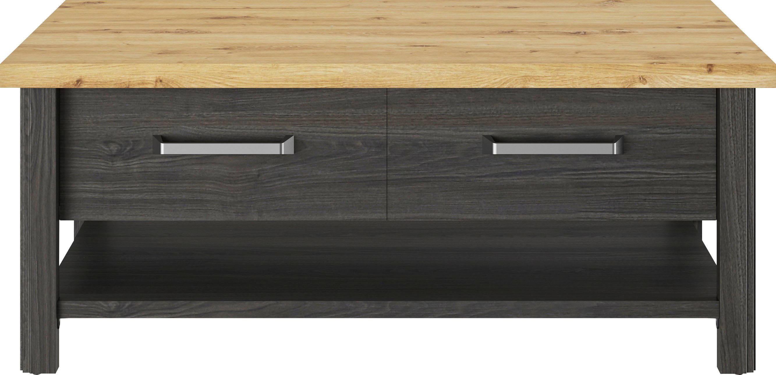 Gami Salontafel Sequoia Woonkamer - collectie in landelijke stijl en industrieel decor (1 stuk) salontafels zwart