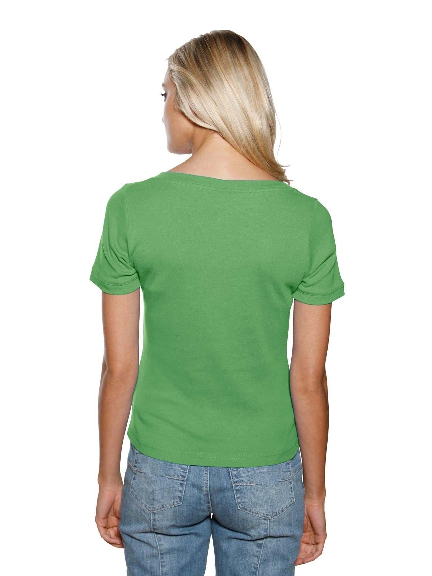 heine Shirt met korte mouwen Shirt met carréhals (1-delig)