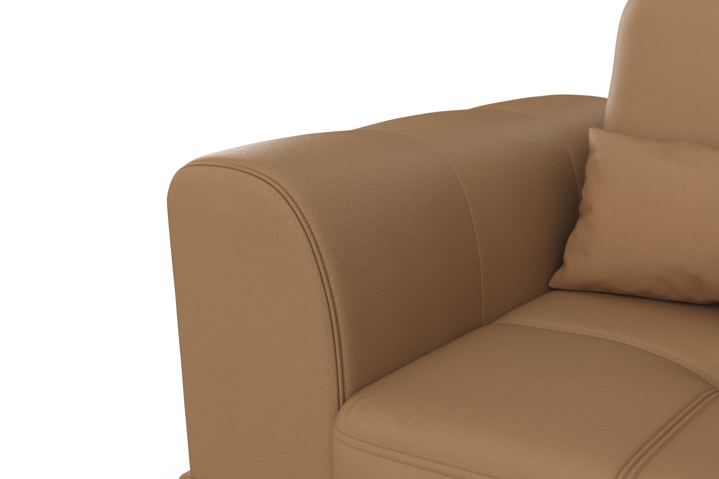 sit&more Hoekbank Bendigo L-vorm inclusief zitdiepteverstelling, bodemvrijheid 15 cm, in 2 pootkleuren