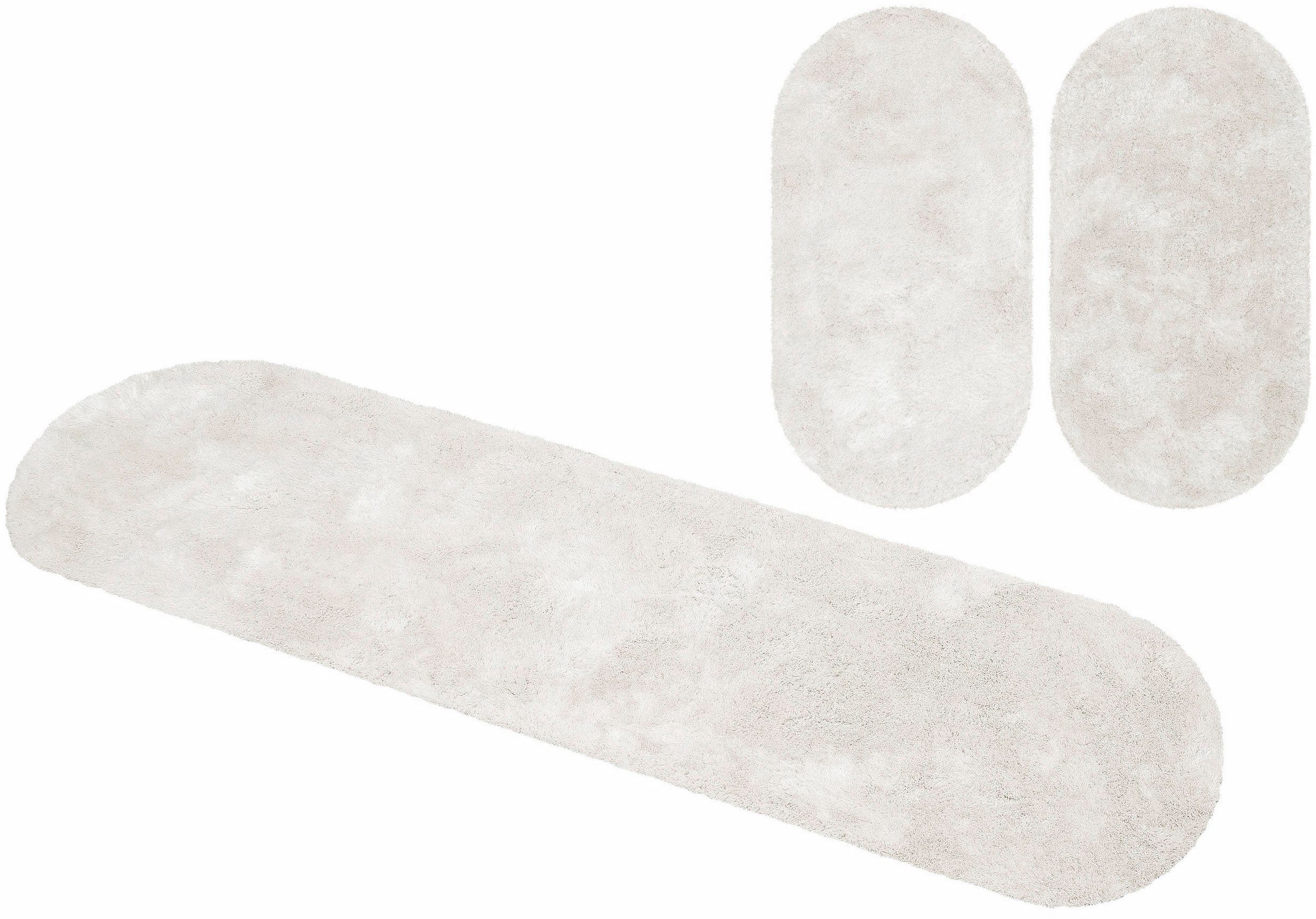 Bruno Banani Set slaapkamerkleedjes met hoge pool Dana tapijt, klantenfavoriet unikleur, microvezel, gemakkelijk in onderhoud, slaapkamerkleed, slaapkamer