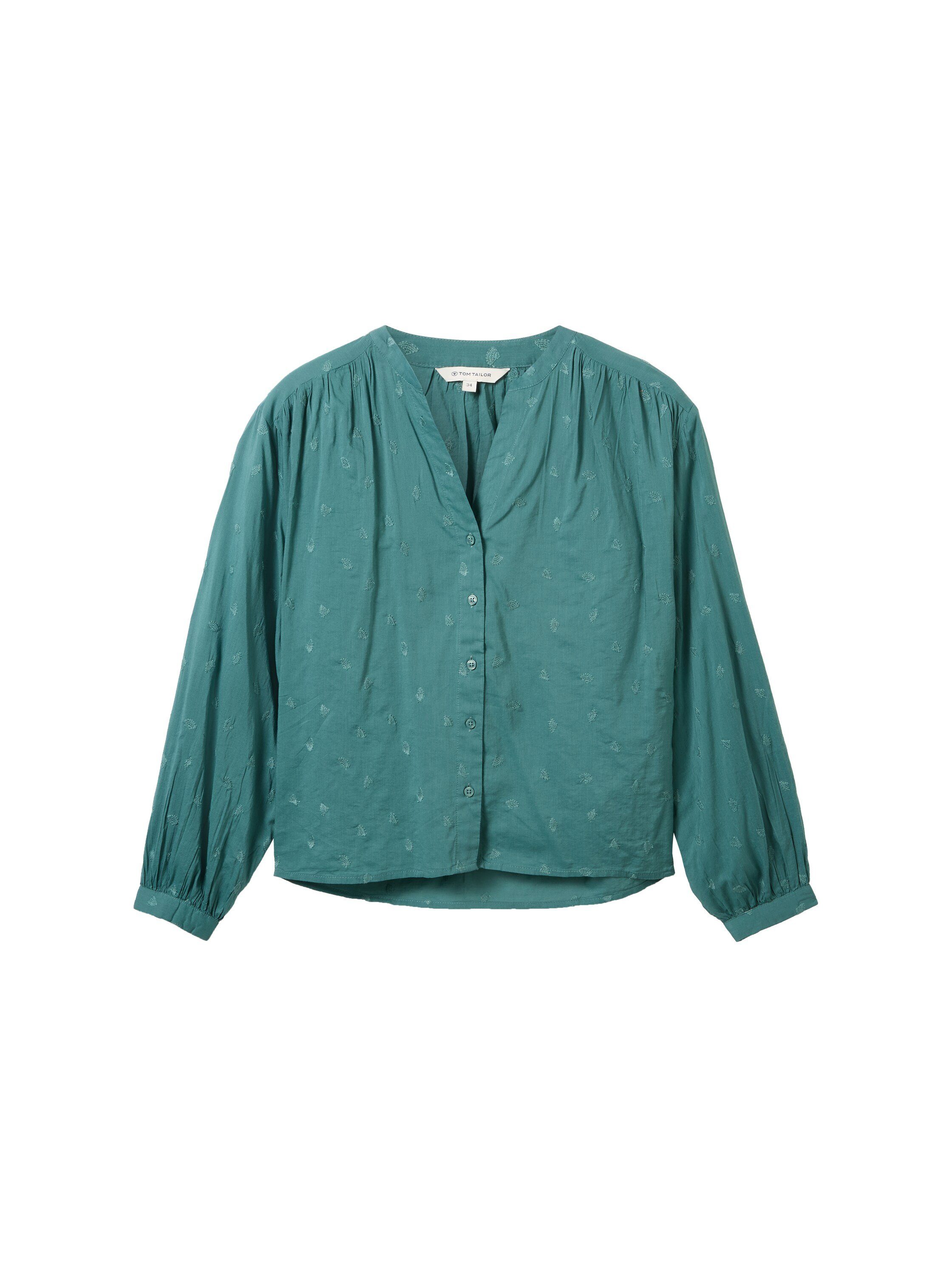 Tom Tailor Blouse met lange mouwen met allover borduurwerk