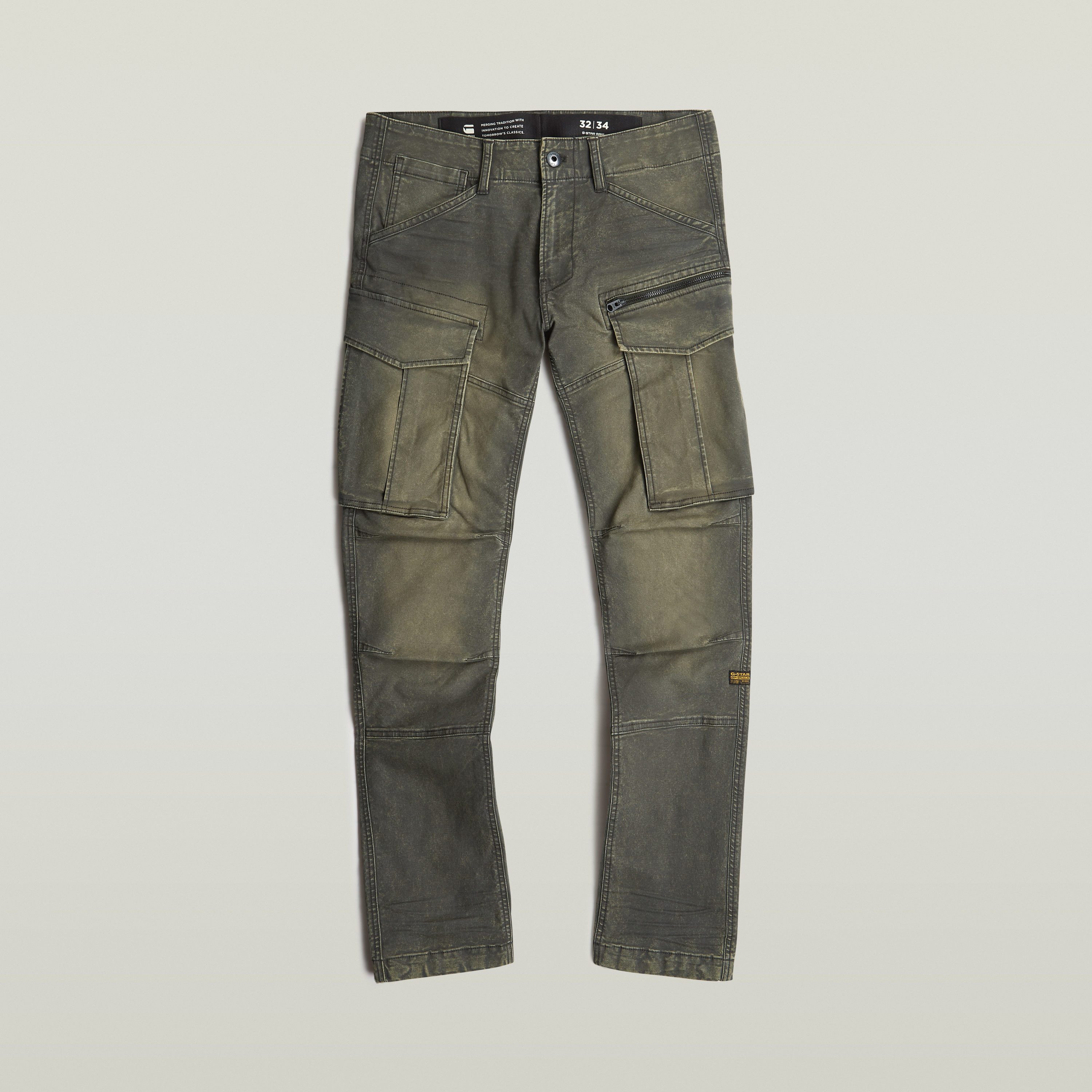 G-Star RAW Cargobroek Hose Rovic zip 3D regular tapered