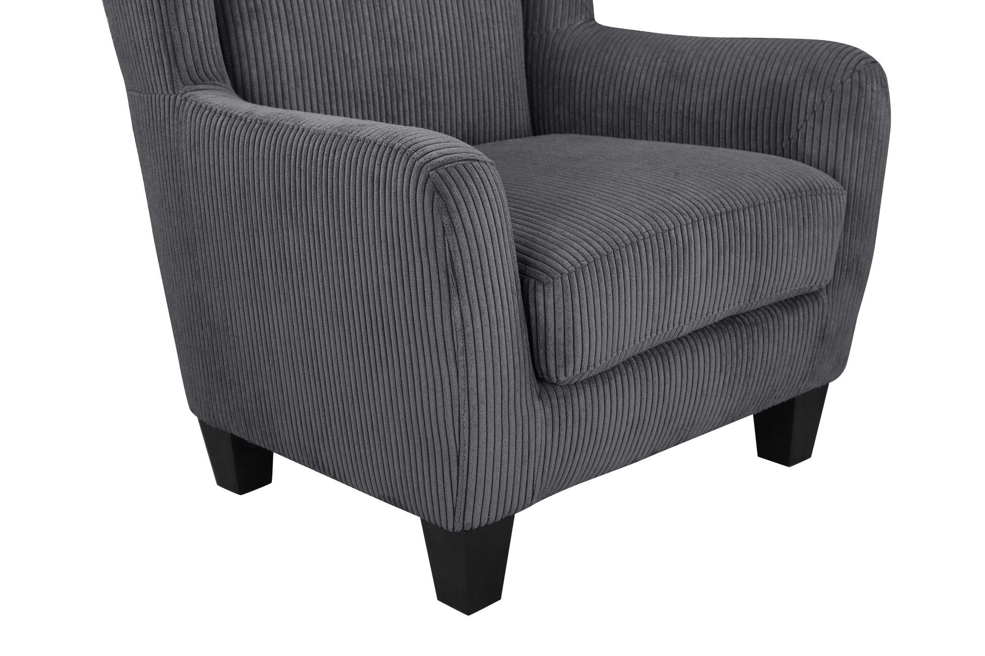 Home affaire Oorfauteuil Chilly in cord en microvezel bekleding, onze permanente lage prijs (set, 2 stuks)