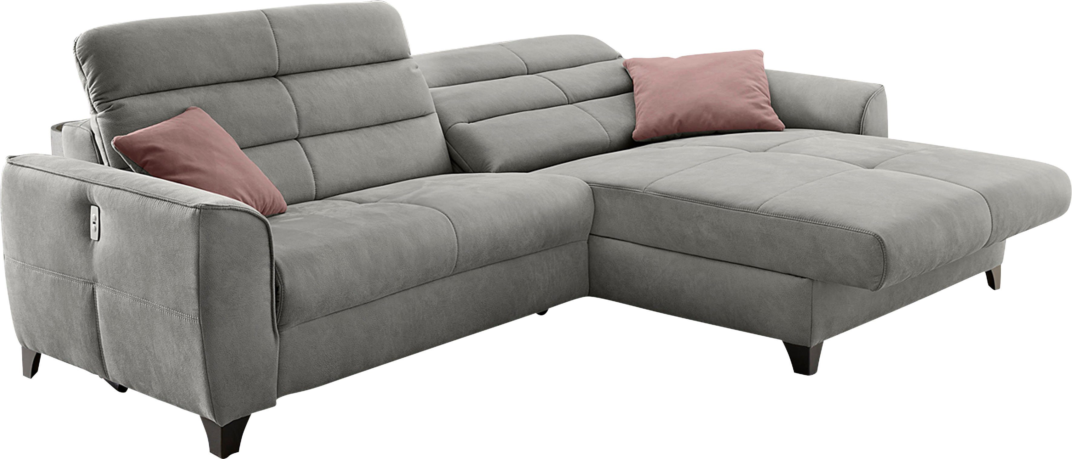 Jockenhöfer Gruppe Hoekbank Double One L-vorm met 2 x 120 cm brede, elektrisch verstelbare relaxfuncties
