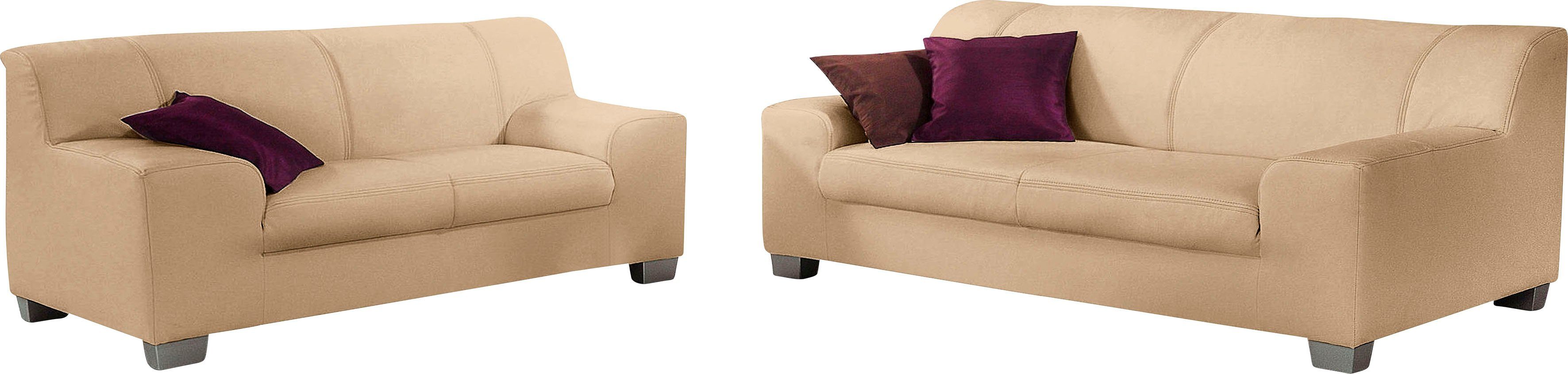 DOMO collection Zithoek Amando bestaand uit set van 2- en 3-zitsbank (voordeelset)