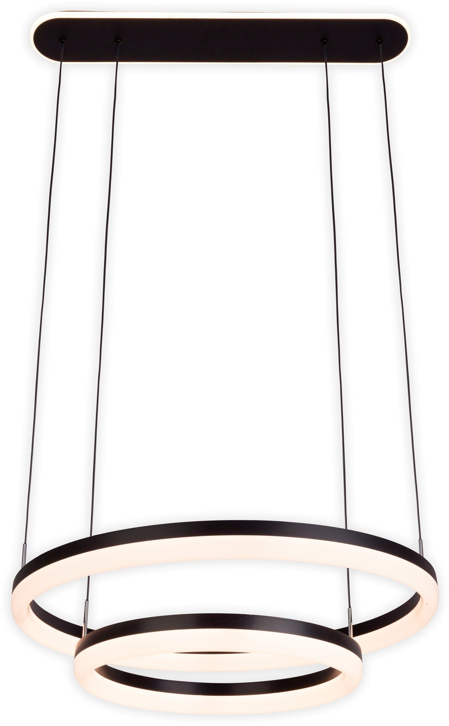 näve Led-hanglamp Circulo CCT-kleurwisselaar, achtergrondverlichting, geheugenfunctie, nachtlicht (2 stuks)