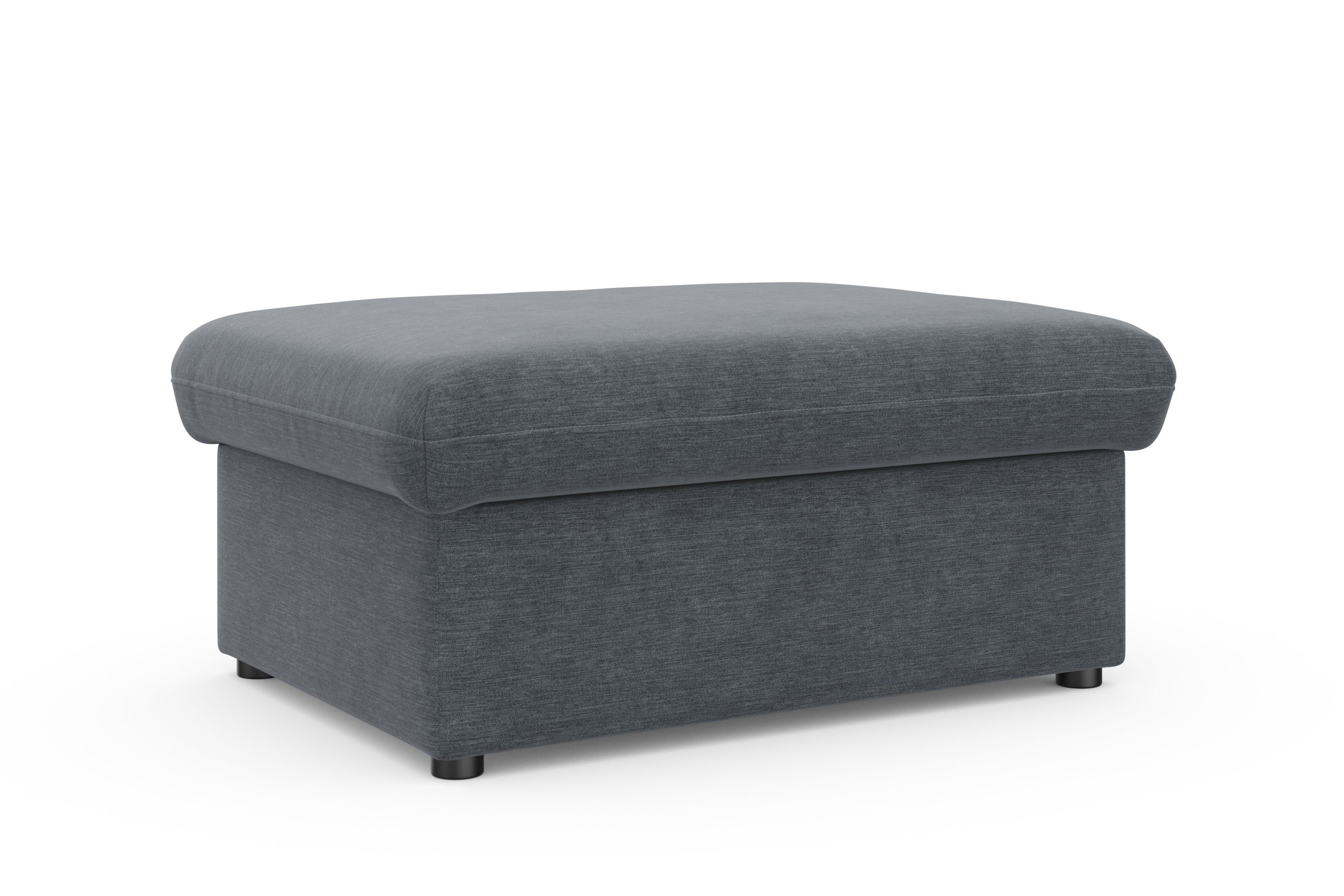 DOMO collection Hocker Topmatras met golfvering, op kunststof glijders
