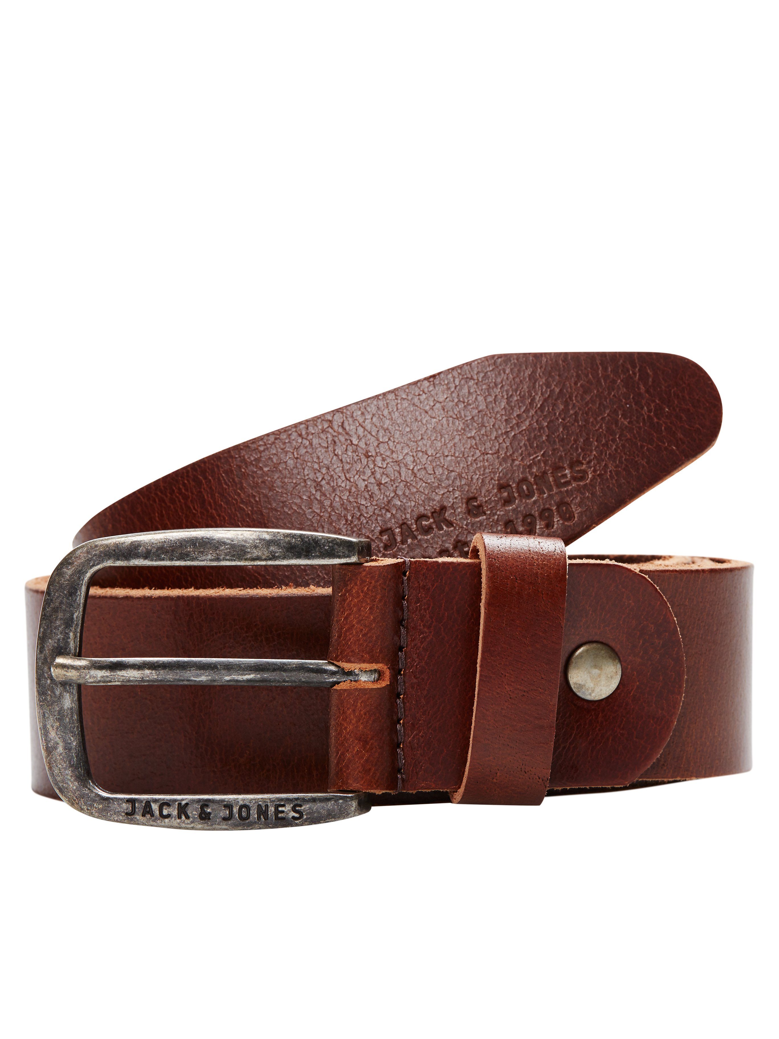 Jack & Jones Leren riem JACPAUL LEATHER BELT NOOS